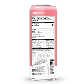 ZOA Zero Sugar Energy Drinks - White Peach | Healthy Energy Formula with Natural Caffeine, Daily Vitamin C, Essential B-Vitamins | Gluten-Free, Keto Friendly | 12 Ounce Cans (Pack Of 12)