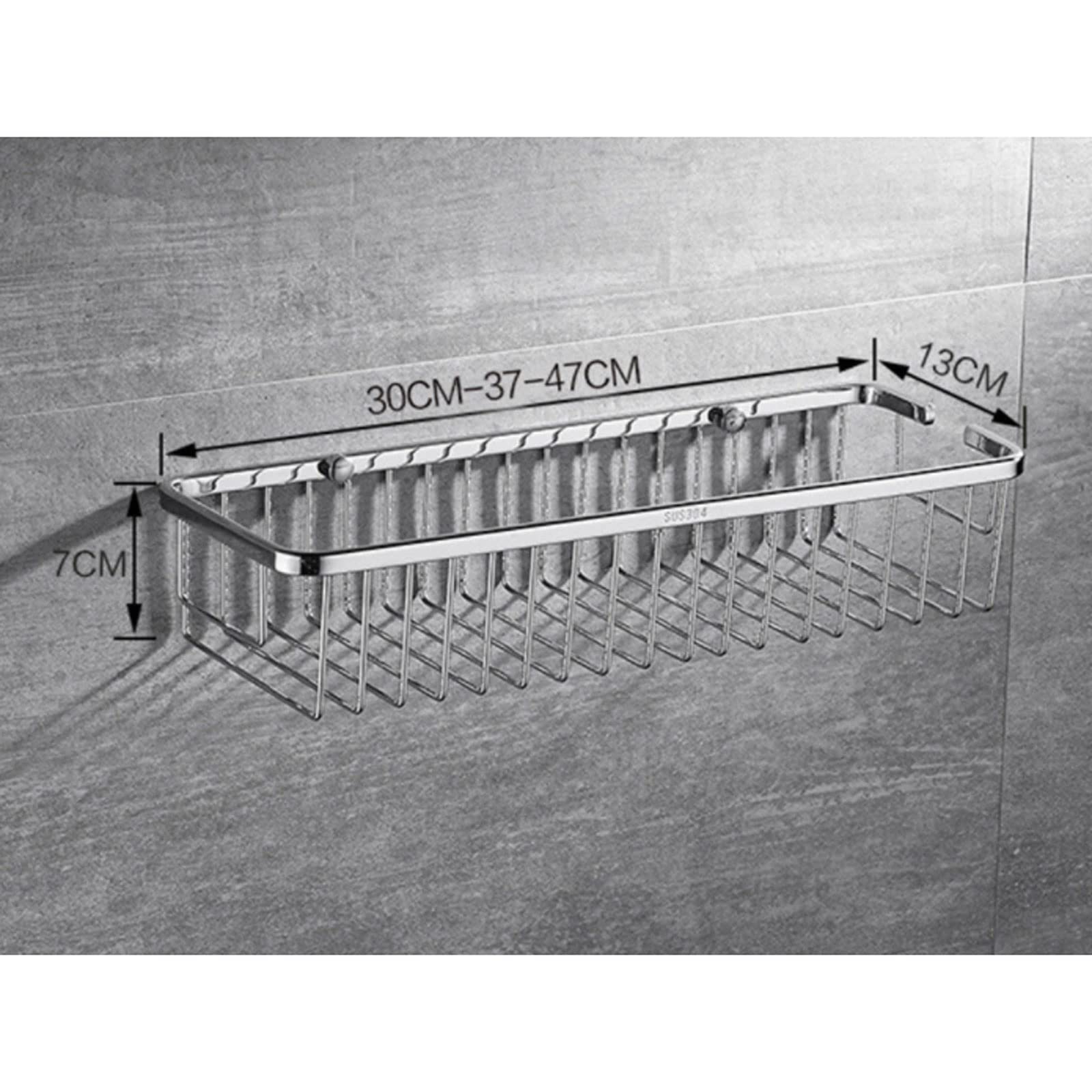 XTYPE Cesta de baño montada en la pared 304 de acero inoxidable para ducha Caddy Estante de almacenamiento para champú Jabonera