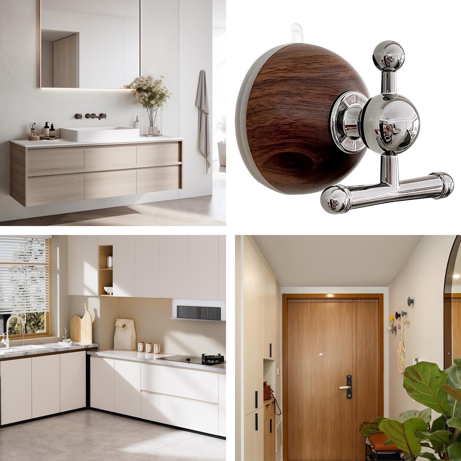 KingYH Ventosa Gancio 2 Pezzi Vuoto Ventosa Gancio Heavy Duty 5KG - Foto 2