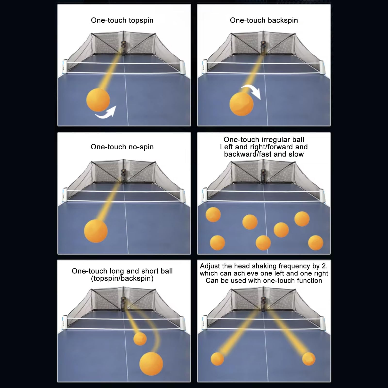 Robot automatico di addestramento di ping-pong con velocità e angolo regolabili per la pratica domestica