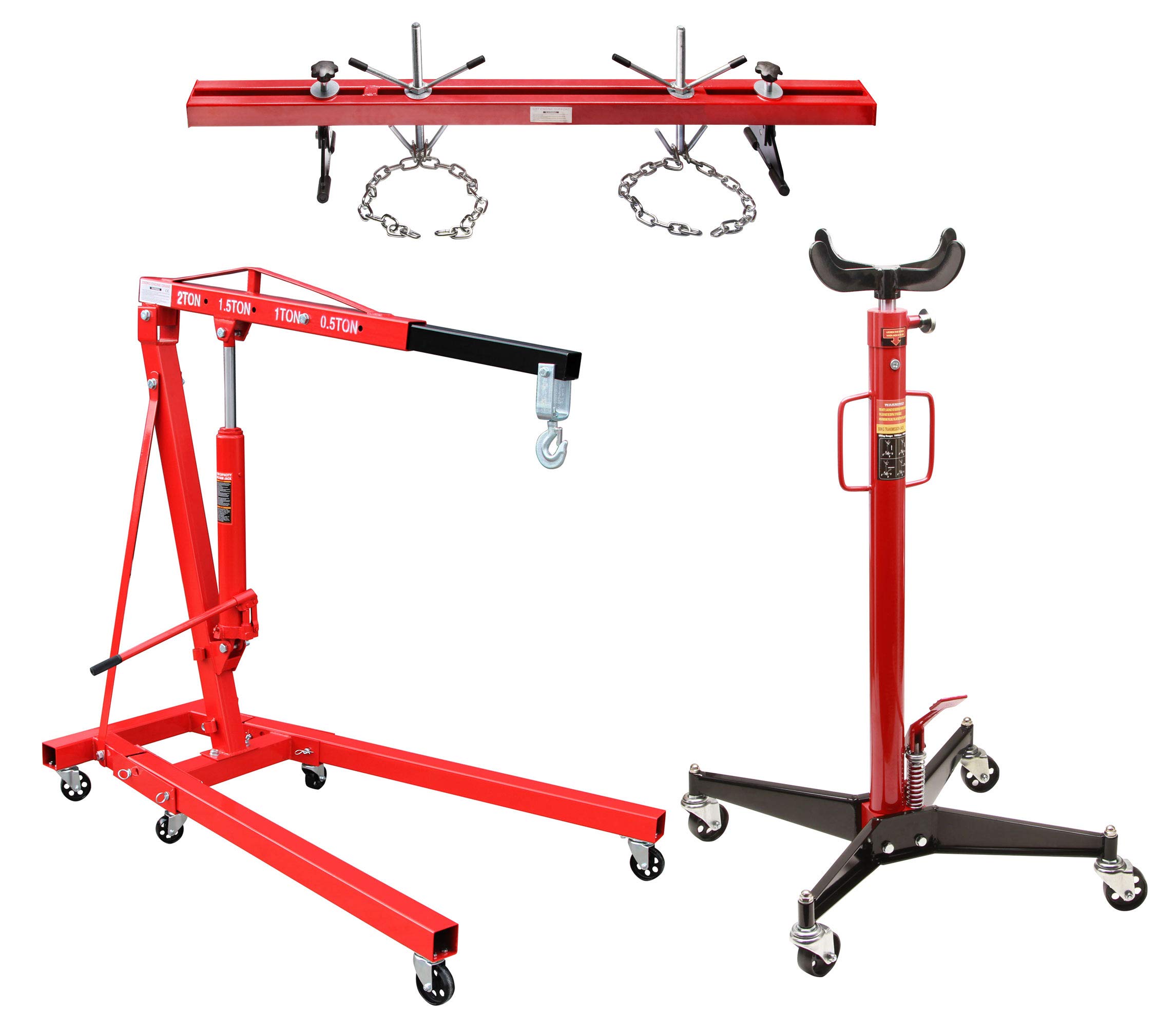 Motorkran mit Haken + Getriebeheber 500 KG + Motorbrücke Motorträger 500 kg