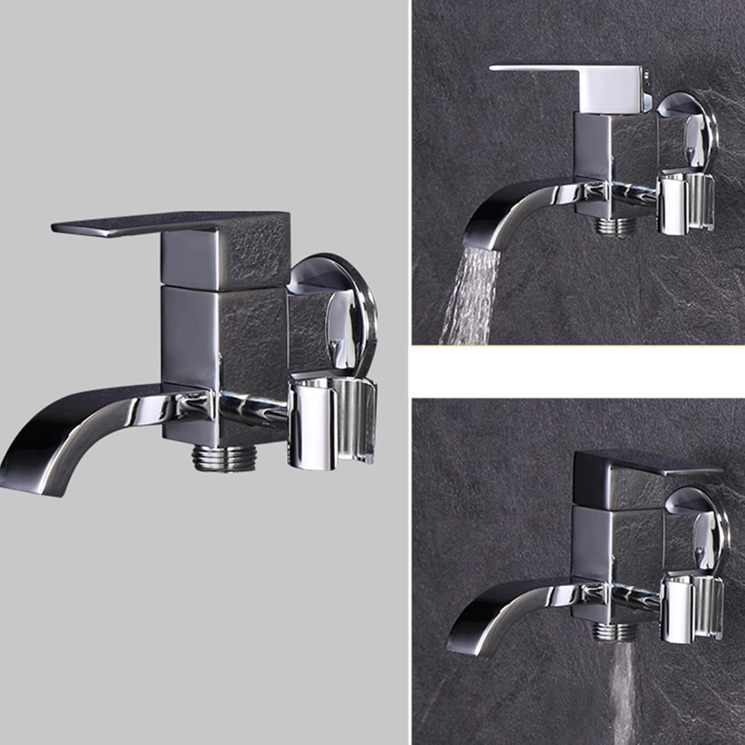 Bidet Attachment for Toilet Handheld Toilet Bidet Sprayer Wall Mount Toilet Spray Gun Set with Hose Brass Cold Water Tap Hand Shower for Toilet Use