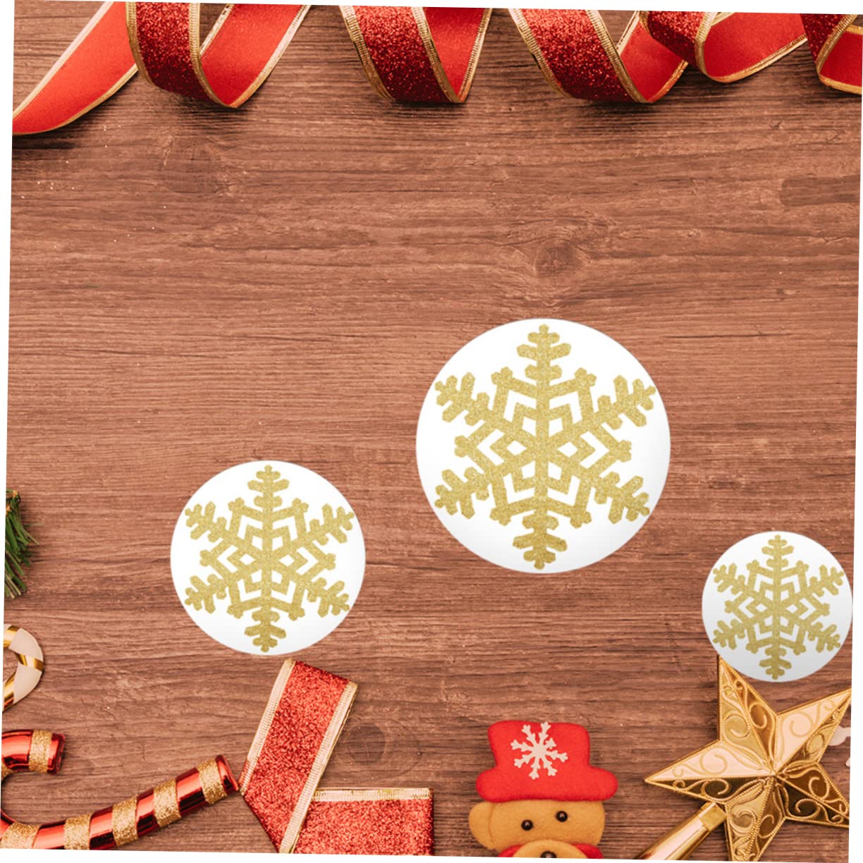 OUNONA 36stücke Weihnachts-schneeflocken Aufkleber Kreative Pvc Wandtattoos Abnehmbare Fußboden-dekoration Glitzernde Weihnachtsdeko Für Zuhause Und Partys