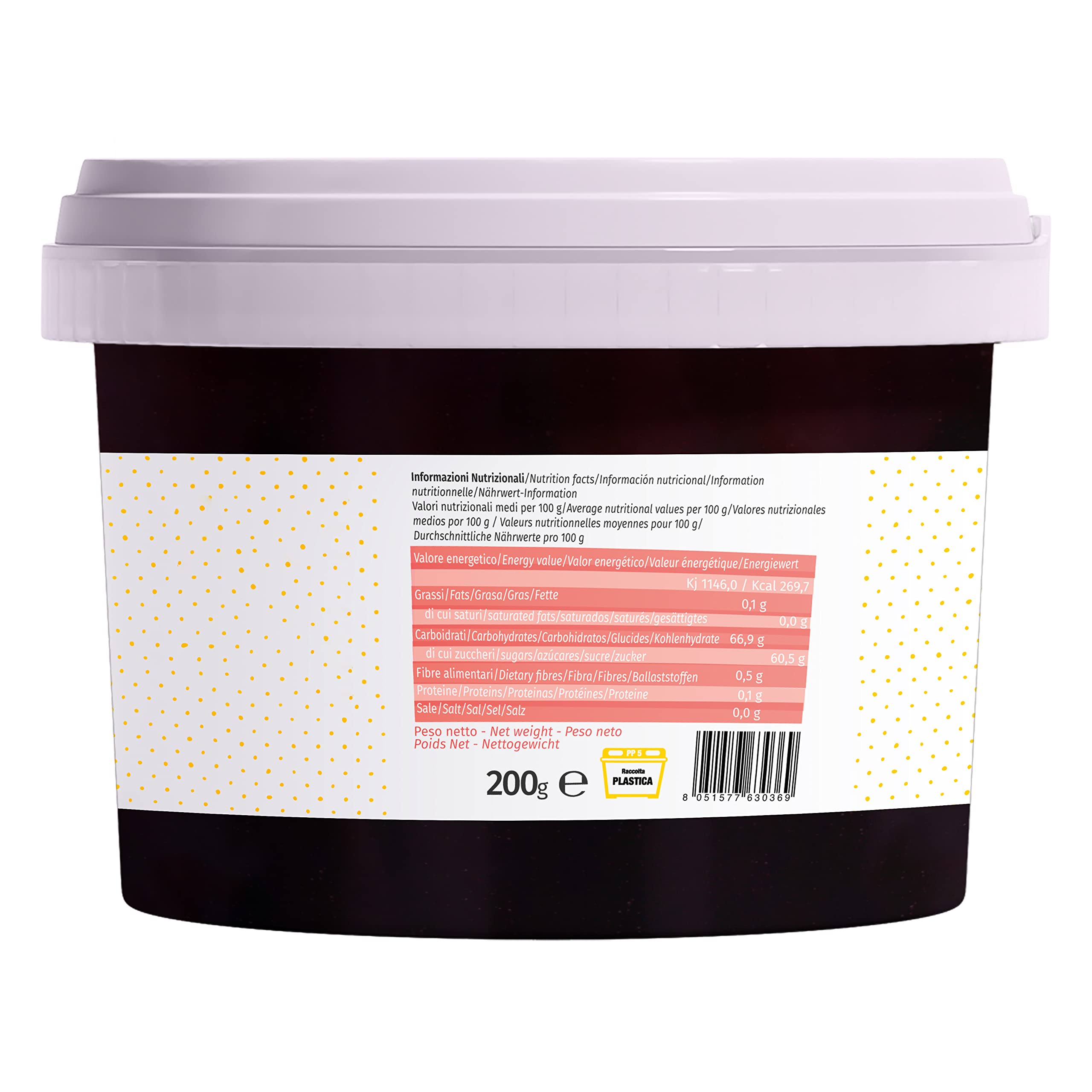 Pasta Gelato Amarena 200 Gr ottimo impiego in Gelateria e Pasticceria