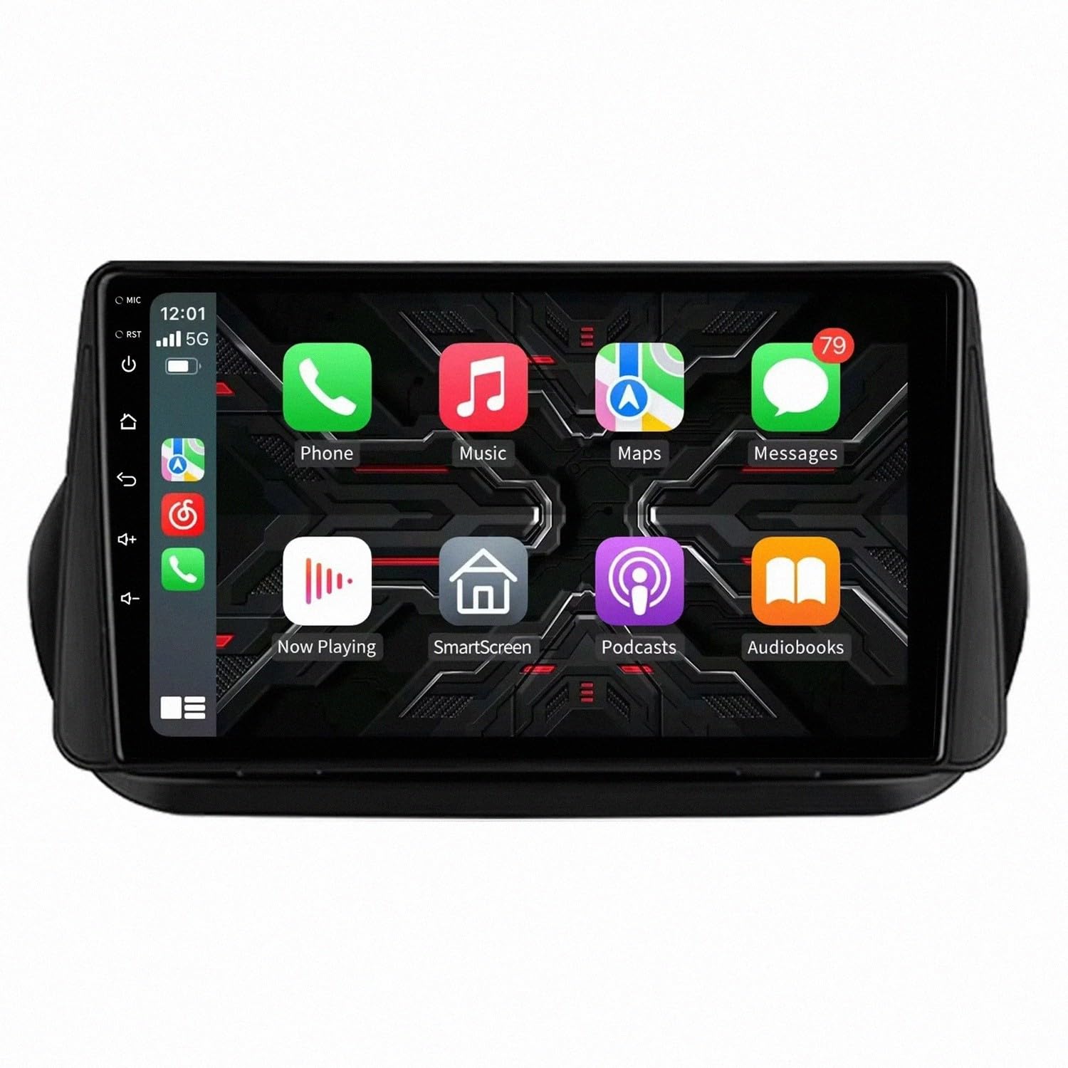 Wyświetlacz Carplay dla Fiat Qubo Fiorino Citroen Nemo 2008-2017 Odtwarzacz Samochodowy Z Ekranem Dotykowym Hd, Carplay, Bluetooth, Wi-Fi, Radiem., 8 Rdzeń 6G+128G