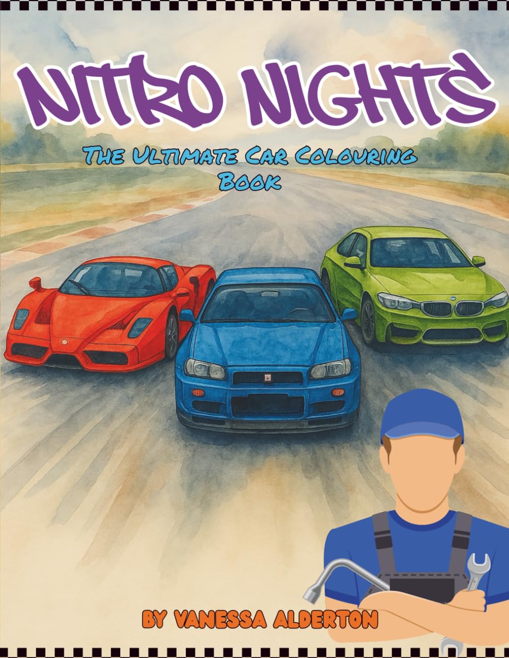Nitro Nights: The Ultimate Car Colouring Book