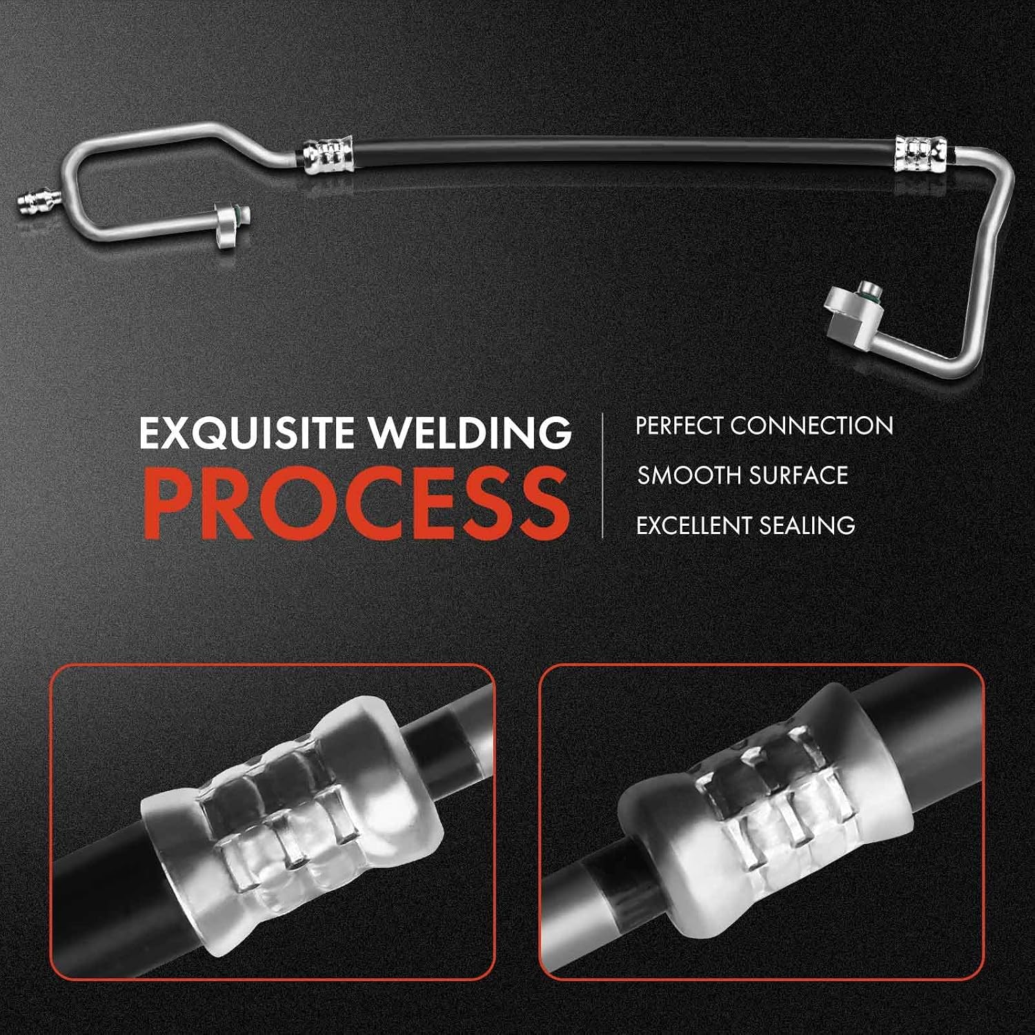 A-Premium A/C Discharge Line Hose Assembly Compatible with Hyundai Elantra 2014-2016, Elantra GT 2014-2017, Compressor to Condenser