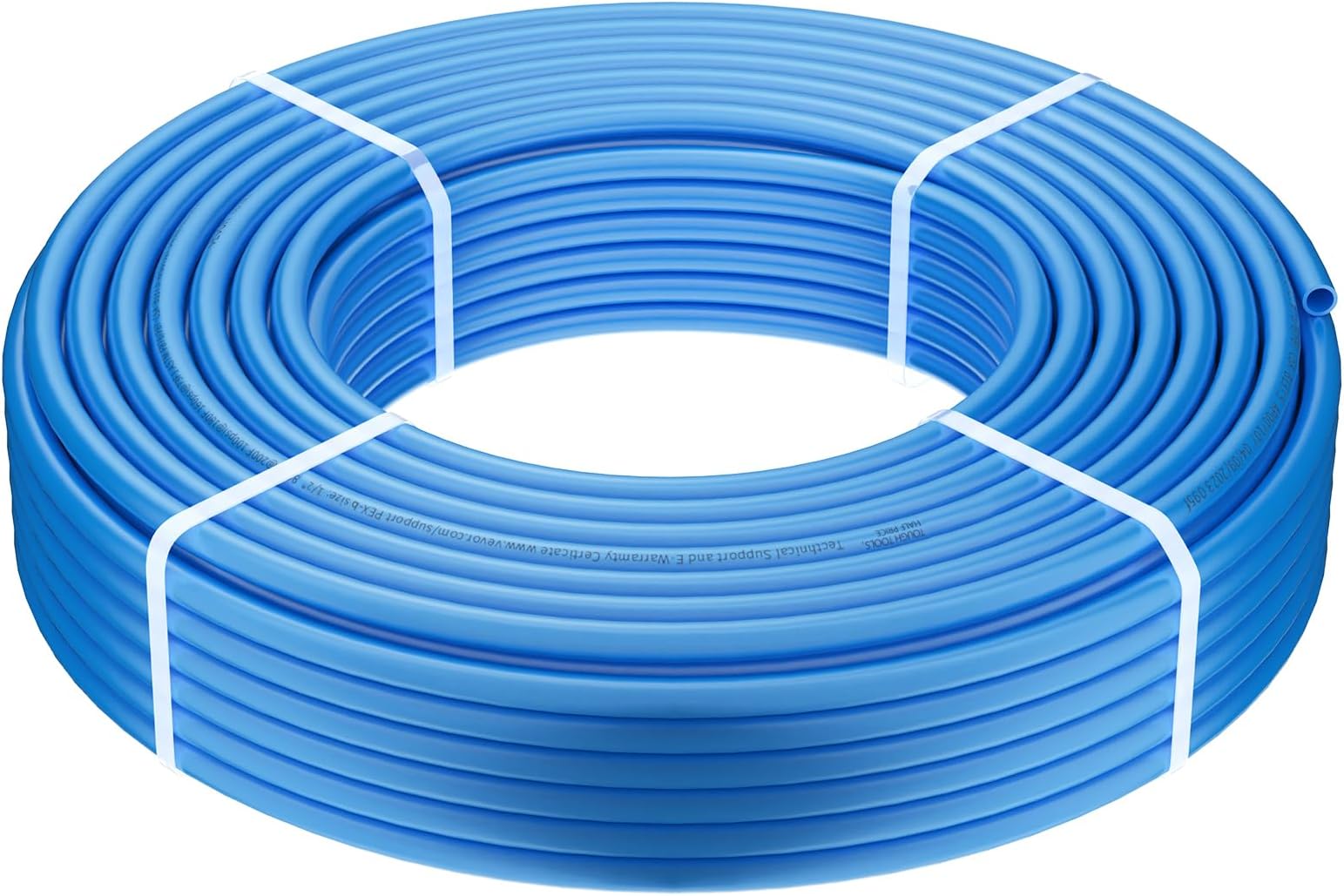 Happybuy PEX Pipe 1/2 Inch, 300 Feet PEX-B Flexible Tubing for Potable Water, Hot/Cold Water Lines, Plumbing Applications with Free Cutter & Clamps, Blue