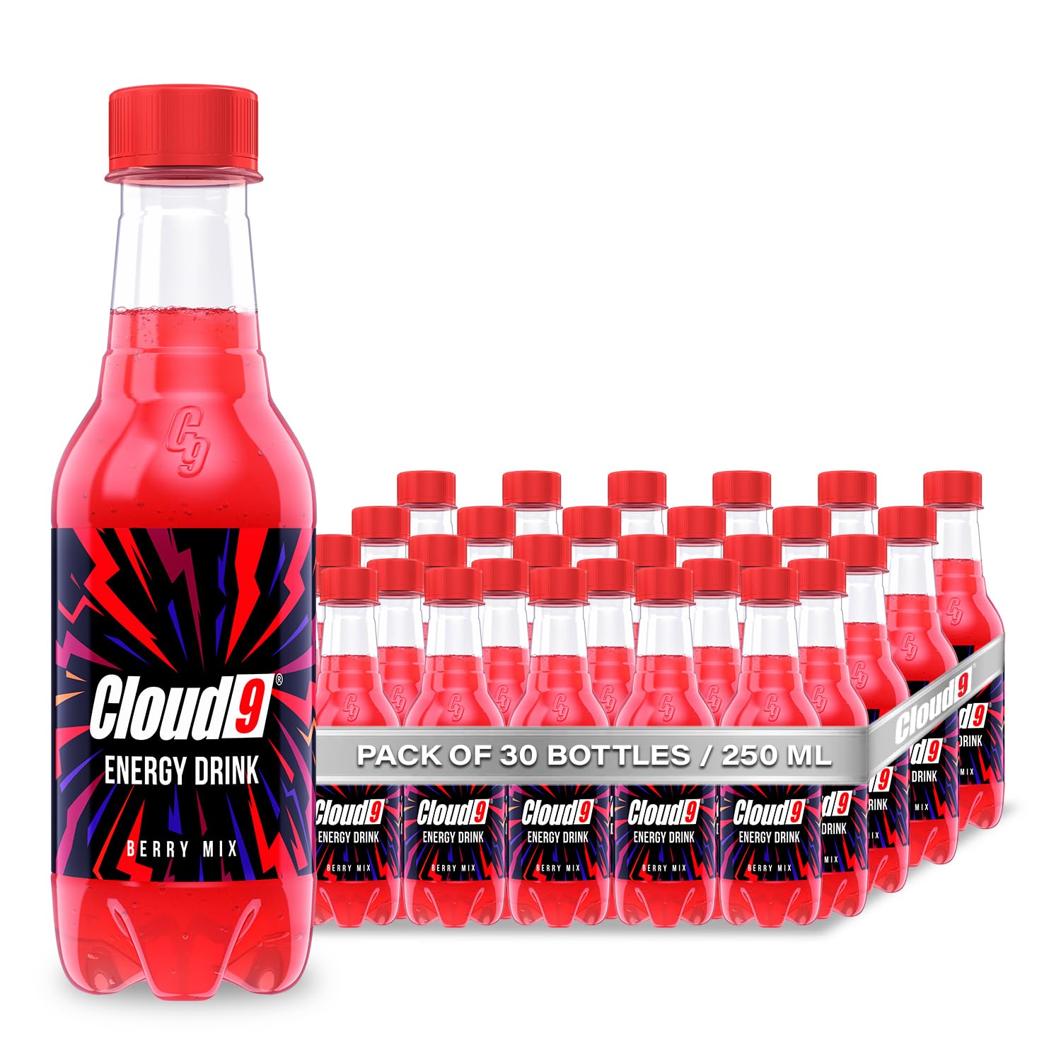 Cloud9 Energy Drink Berry Mix | Pet bottle 250ml x 30 : Amazon.in