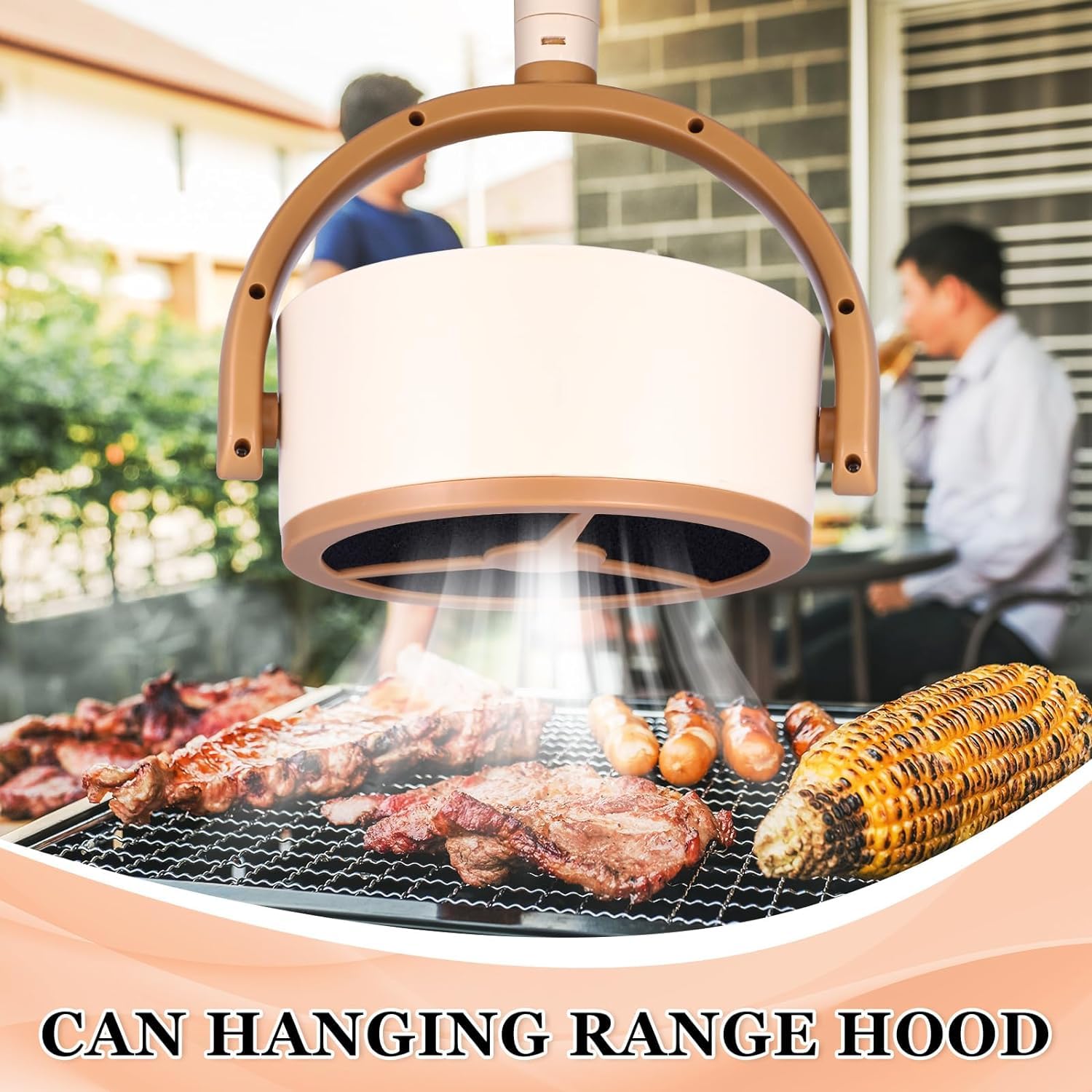 Campana Extractora Portátil, Mini Campana Extractora Movible, Campana Extractora de Mesa de ángulo Ajustable con 2 Filtros Extraíbles para el Hogar, Cocina, Camping, Barbacoa, Estofado, RV