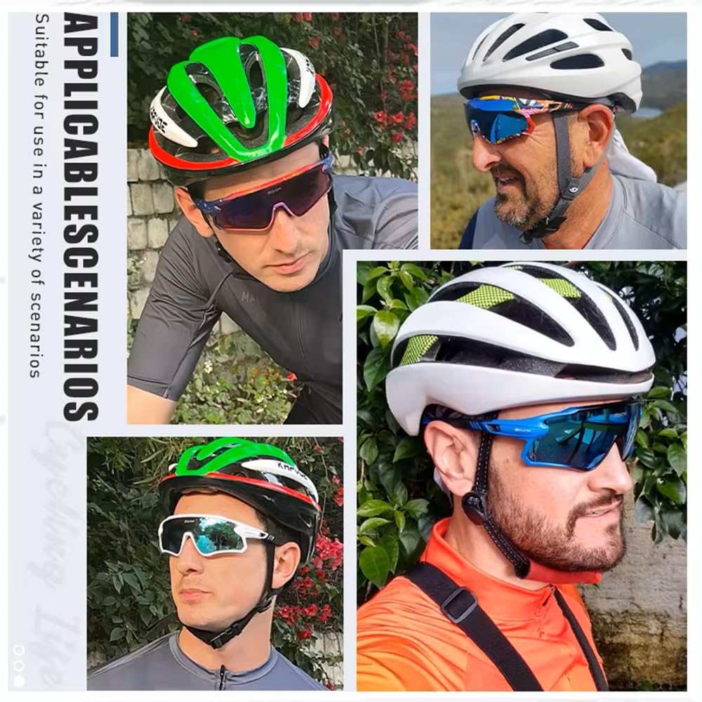 Occhiali da Sole Sportivi Occhiali da Ciclismo Mountain Bike Occhiali Uomo Occhiali da Baseball Occhiali da Bicicletta per Gli Sport All'aperto