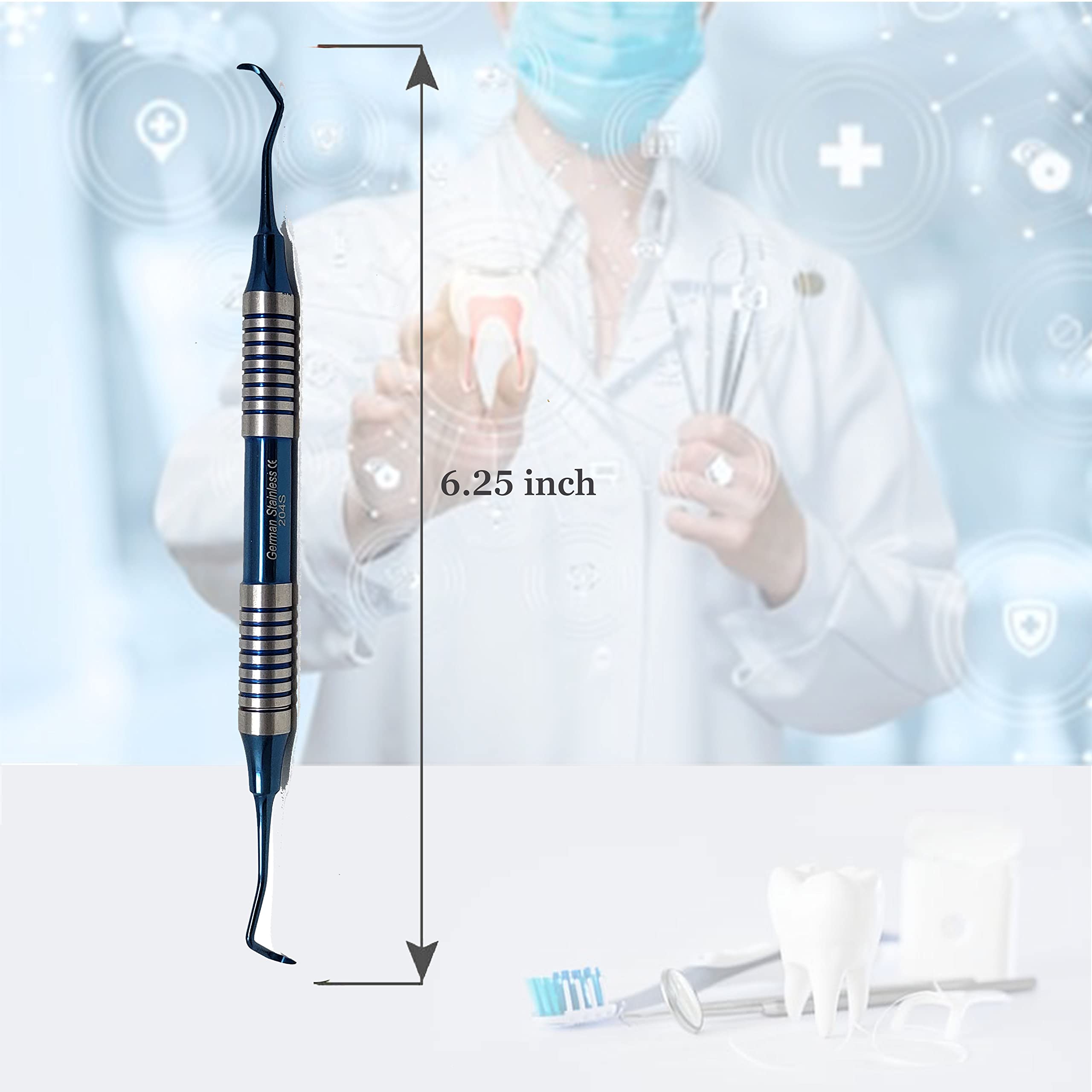 Amazon.com: Dental Posterior Sickle Scaler 204S, Stainless