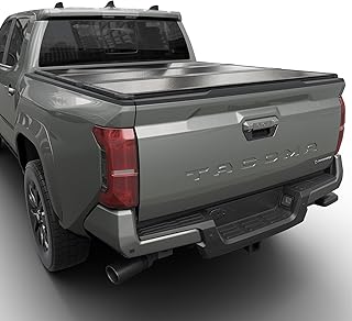 Tutel Hard Shell Folding Truck Bed Tonneau Cover|Fits 2016-2025 Toyota Tacoma w/OE Track System 5' 1