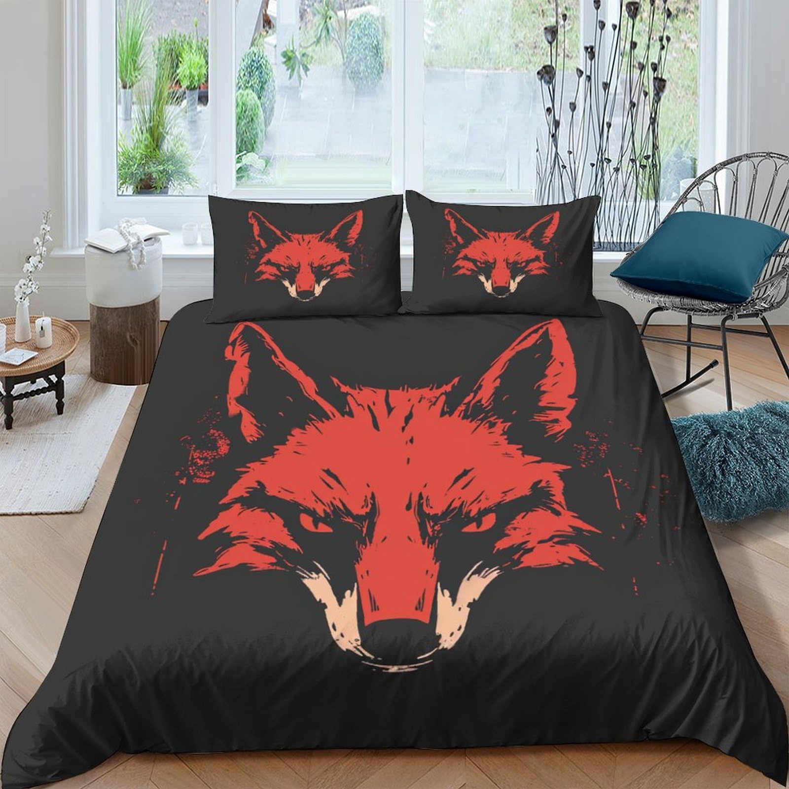 Housse de couette renard 3D pour transformer la chambre des enfants