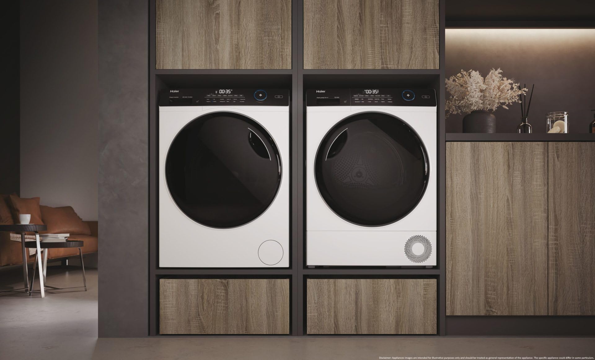 Haier HD110-A2959E-IT asciugatrice Libera installazione Caricamento frontale 11 kg A++ Bianco