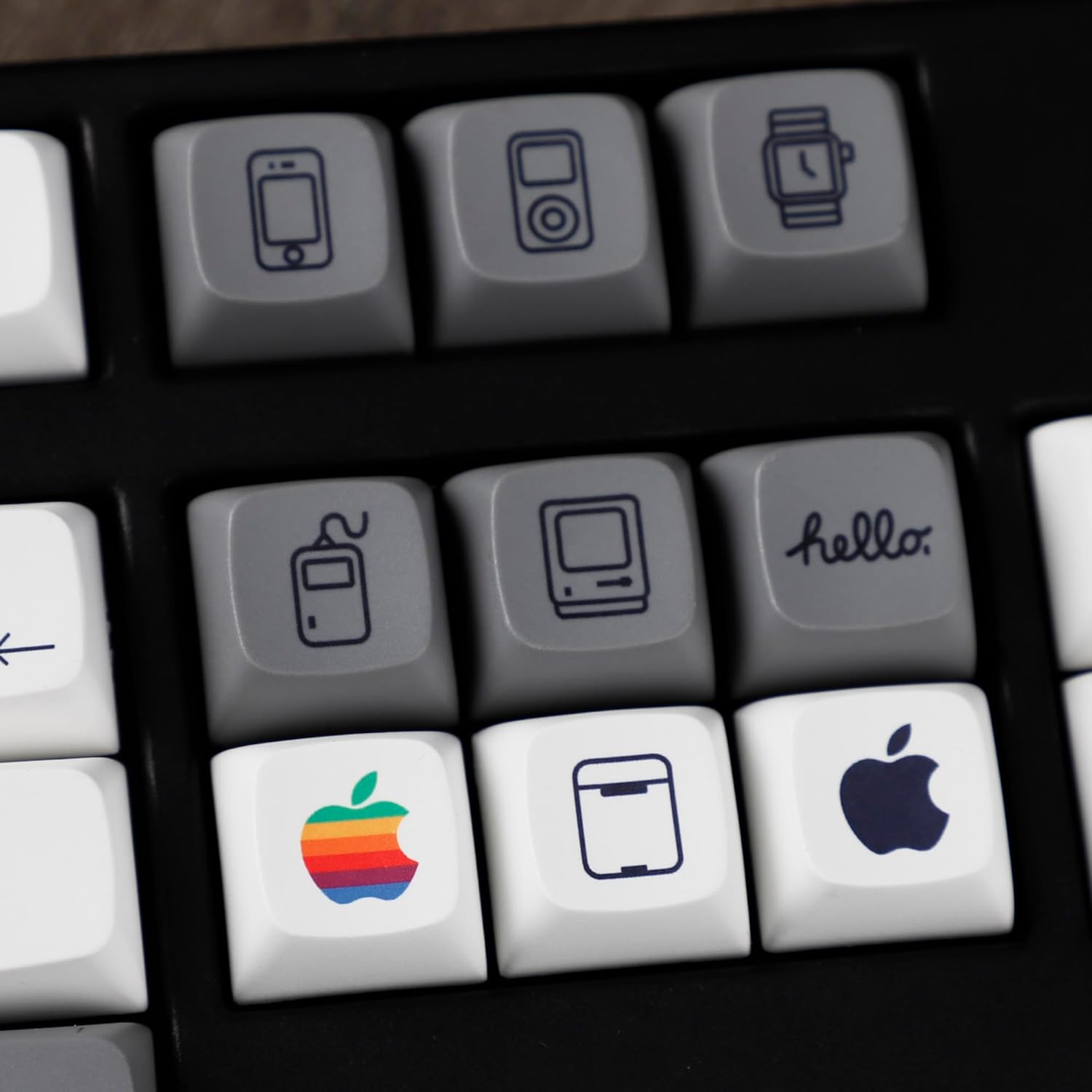 YMDK 139 MacKeycaps XDA v2 Profile Normcore Style Gray White Dye Sub PBT White for 104 TKL 60% 96 84 68 64 MX Switches Keyboard