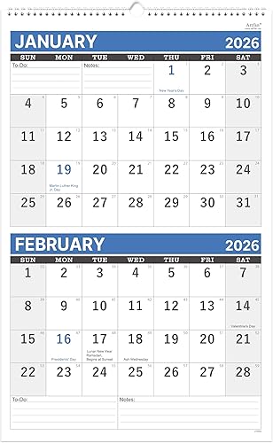 Miniatura 8 de Calendario de pared 2024, calendario de pared de 3 meses (plegado en un mes), enero de 2024 a diciembre de 2024, 11 x 26 pulgadas, calendario de