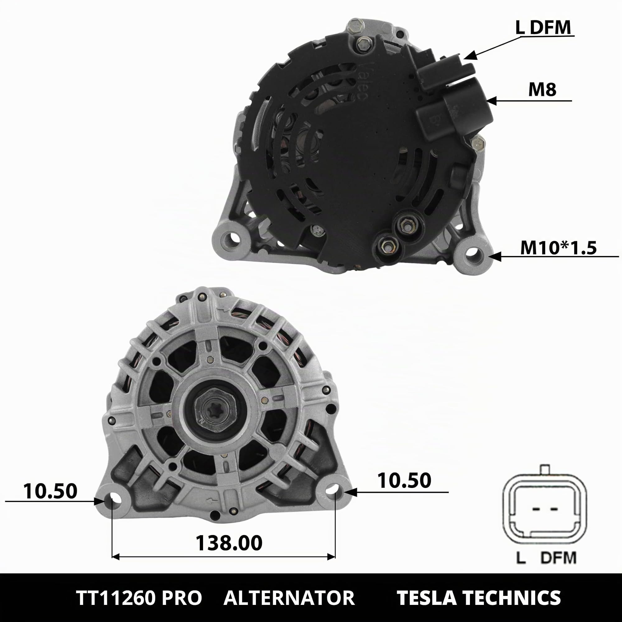 TT11260 PRO Alternatore per auto 12V, alternatore 80A. Compatibile con CITROËN, PEUGEOT. Eccellente rapporto qualità-prezzo. Installazione facile e garanzia.