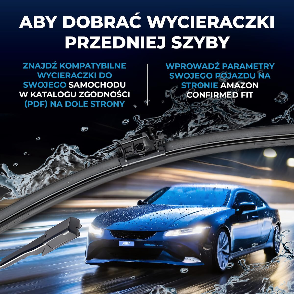 VALEO Silencio Wycieraczki - VF920 - Zestaw Wydajnych, Zapewniajacych Doskonala Widocznosc na Drodze, latwych w Montazu Oryginalnych Plaskich Wycieraczek 550mm/550mm - Przód - Zestaw 2 szt. - 577920