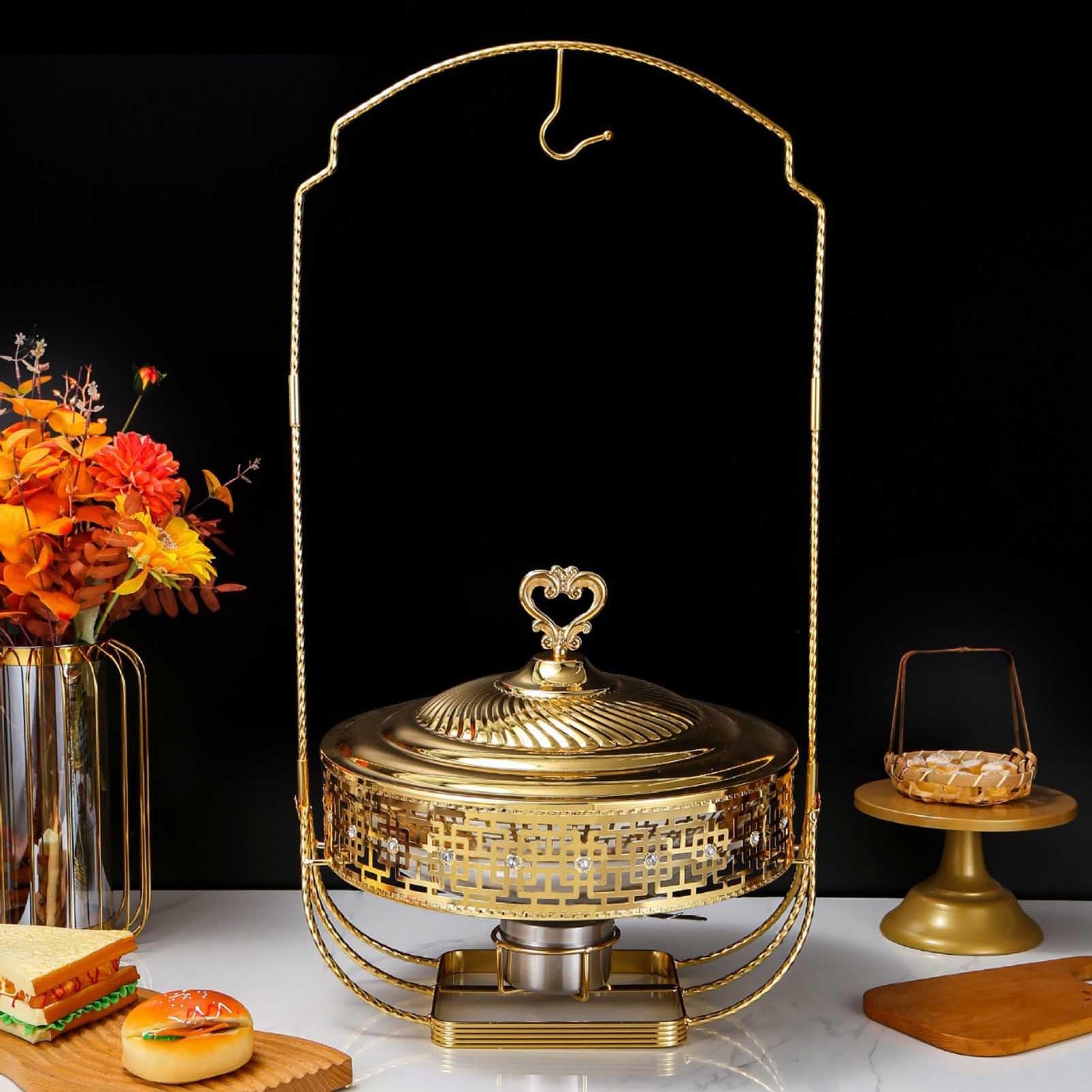 Réchauffeur de nourriture for buffet en acier inoxydable