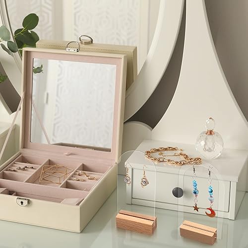 Miniatura 6 de Yulejo Soporte de exhibición de aretes de acrílico, soporte de joyería para venta al por menor, soporte para aretes de acrílico, soporte de acrílico