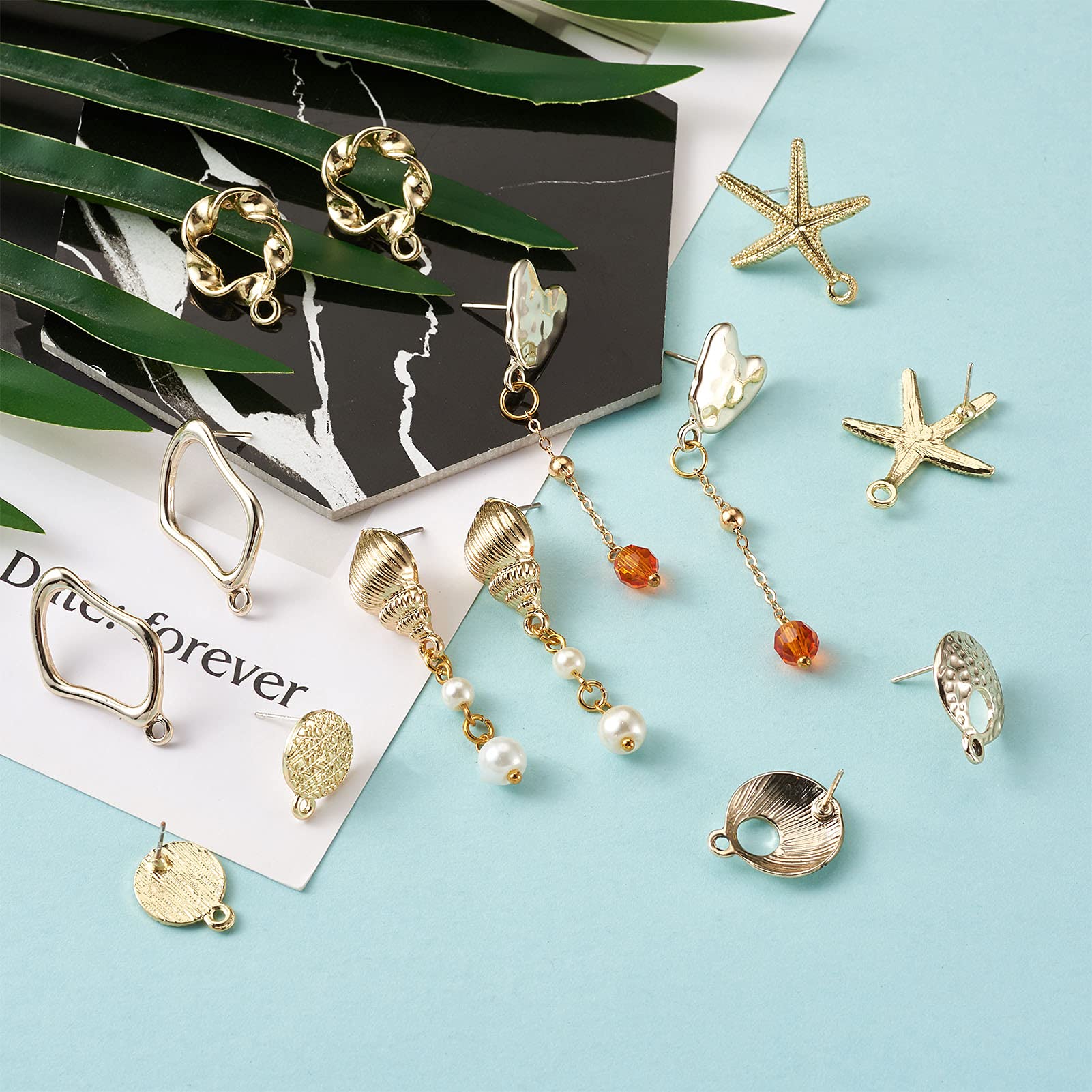 Perni Per Orecchini In Argento 925 - Set Da 10 Coppie Con Design A 4 Artigli Per Creazioni Gioielli Fai Da Te - Foto 3