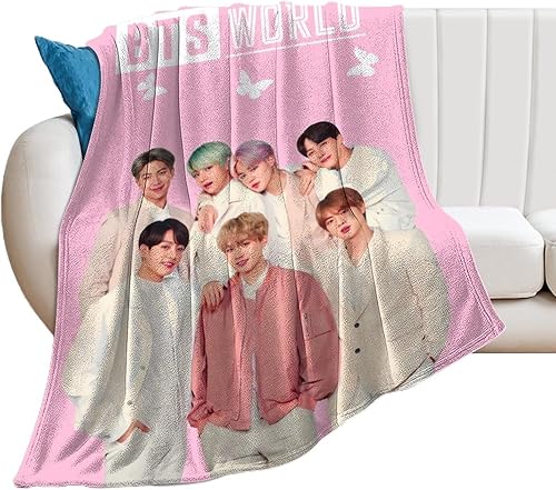 Miniatura 1 de Kpop Dynamite - Manta de franela de forro polar ultrasuave, ropa de cama ligera y mullida para adultos de 60 x 50 pulgadas