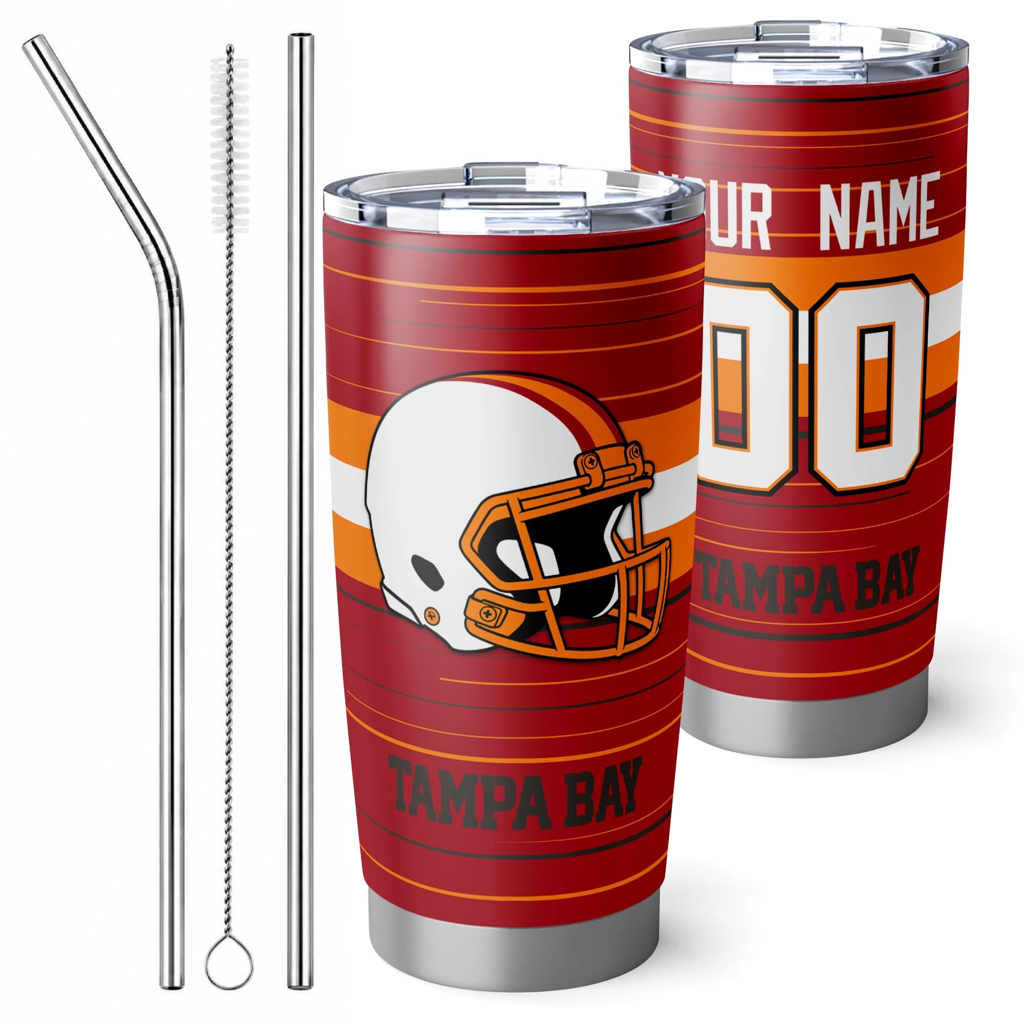Tampa Tumbler 20oz Travel Mug Gifts Custom Name Number