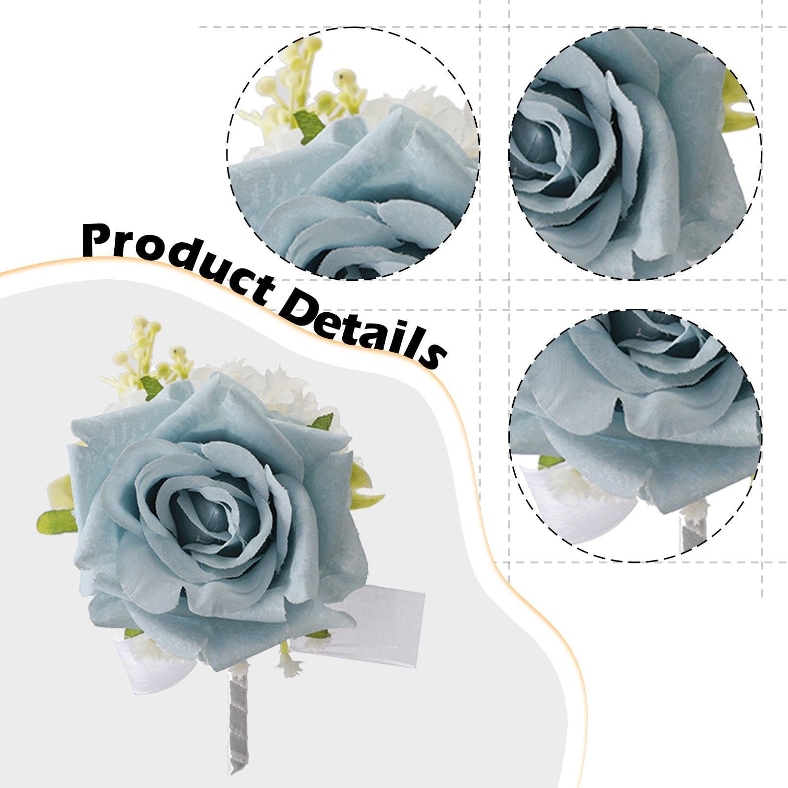 Ansteckblume für Hochzeiten, Brautpaar, Ansteckblume für Foto-Requisiten, 6 Stück