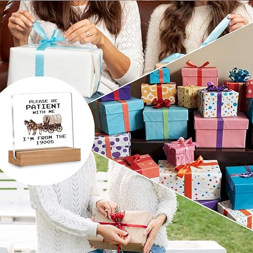 Miniatura 7 de Divertida placa acrílica retro de regalo para amigos, compañeros de trabajo, regalos occidentales para mujeres, hombres, mejores amigos, decoración