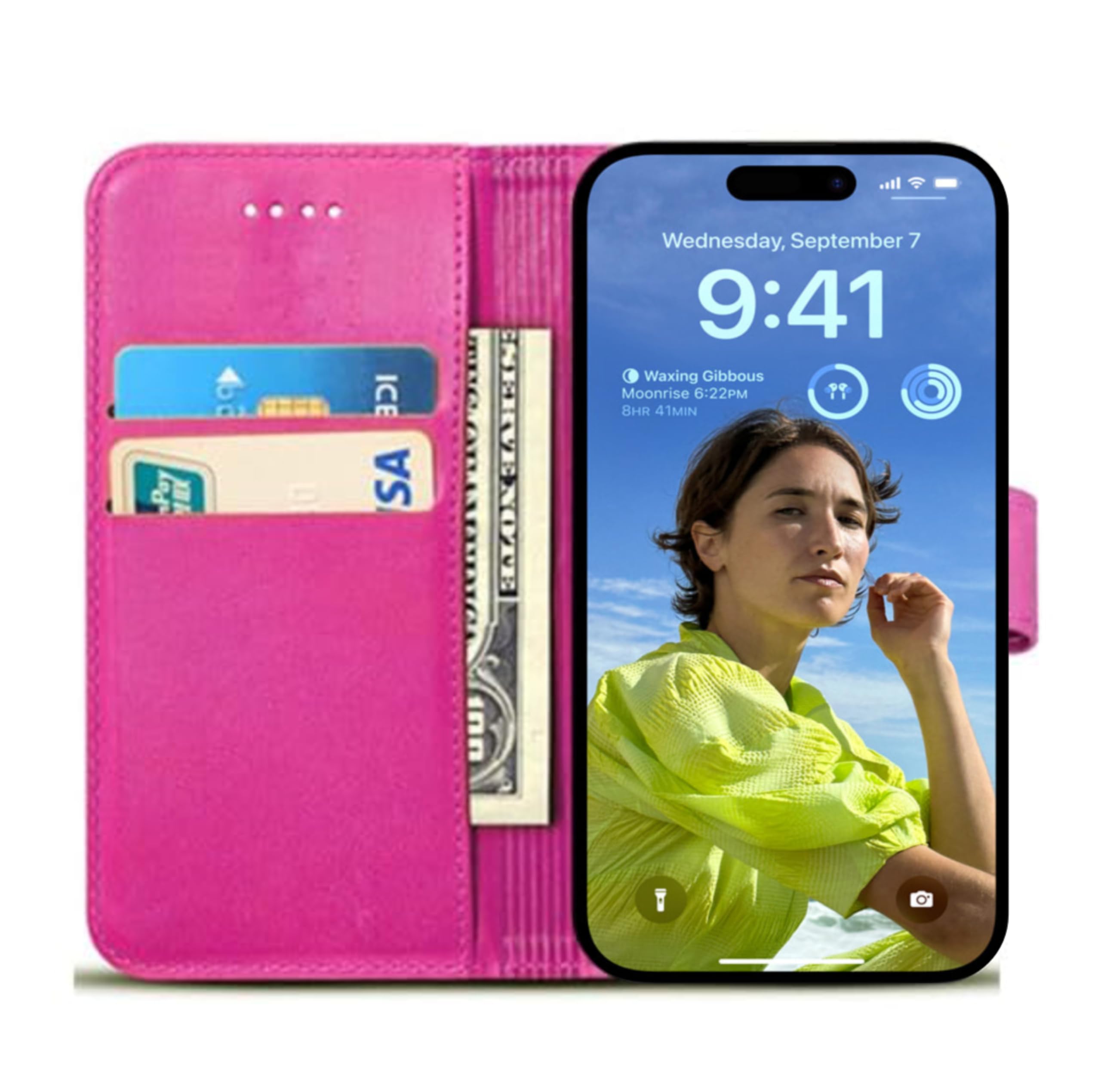 EKAM PU Leather Case for iPhone 16 6.1-Inch - Image 4