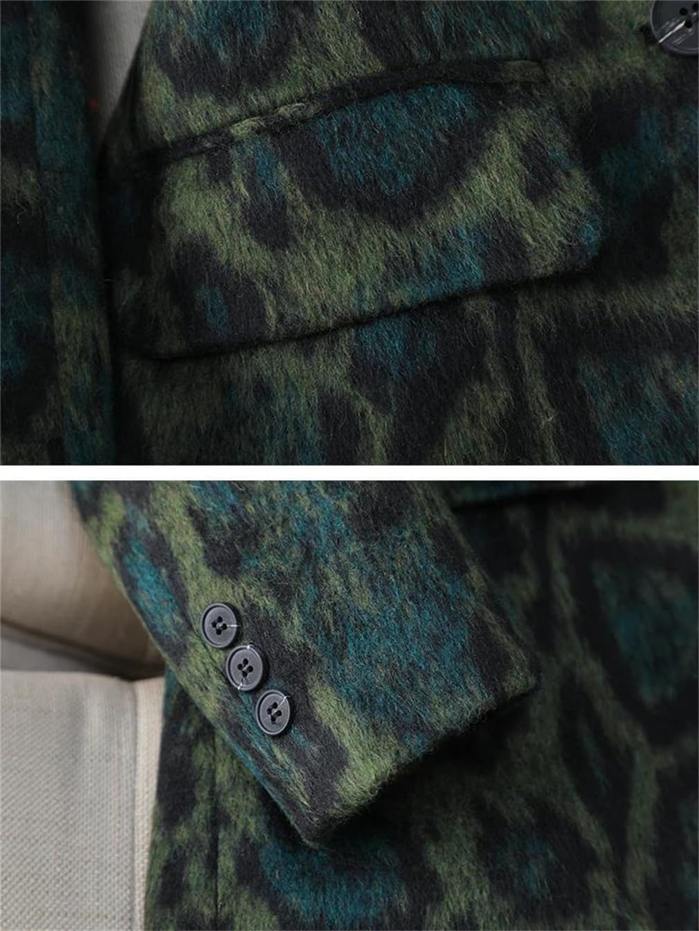 Women Casual Print Blazer Long Sleeve Single Button Slim Female Autumn Leopard Print Suit Jacket