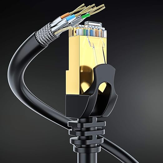 Cable Ethernet Cat7 50 ft - RJ45 de Alta Velocidad - Negro miniatura 4