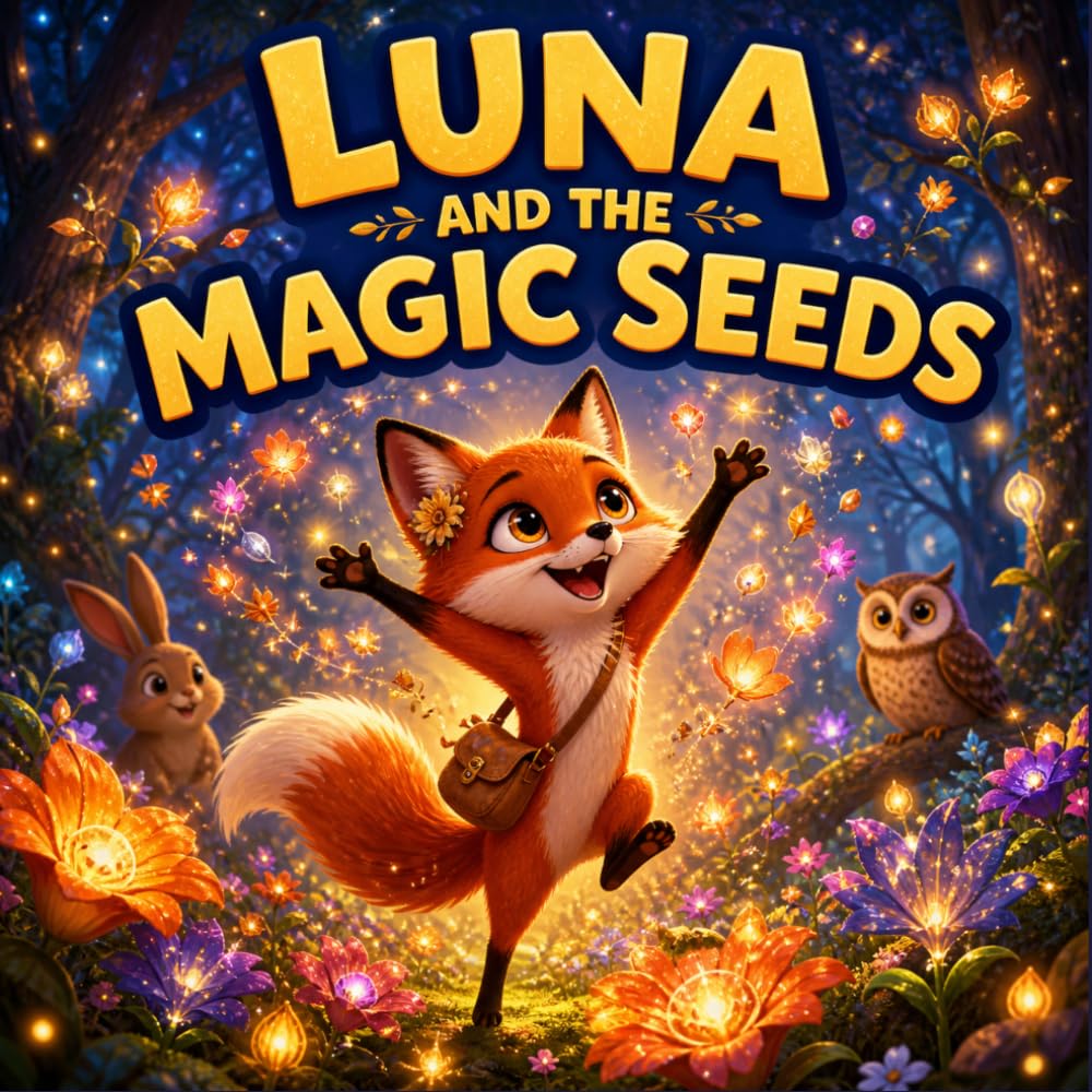 Animal Magic Story for Kids Ages 4–8: Luna and the Magic Seeds Teaches the Power of Generosity: Heartwarming Storybook for Kids & Toddlers | Perfect ... | Fun & Educational Storybook for Toddlers