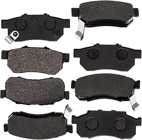 NICHE Kit Pastillas de Freno para Honda Big Red 700 06451-HL1-A01 06452-HL1-A01 Delantera Trasera Semimetálica
