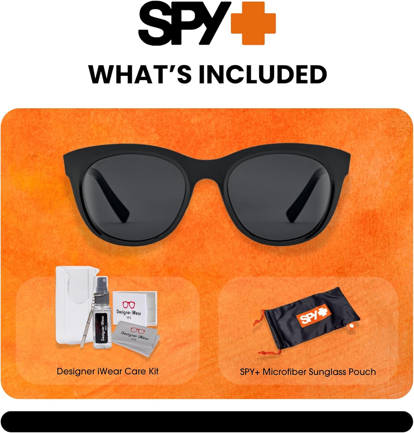Spy Boundless Cateye Sunglasses for Men for Women +BUNDLE with ACCESSORY EYEWEAR KIT - Image 2
