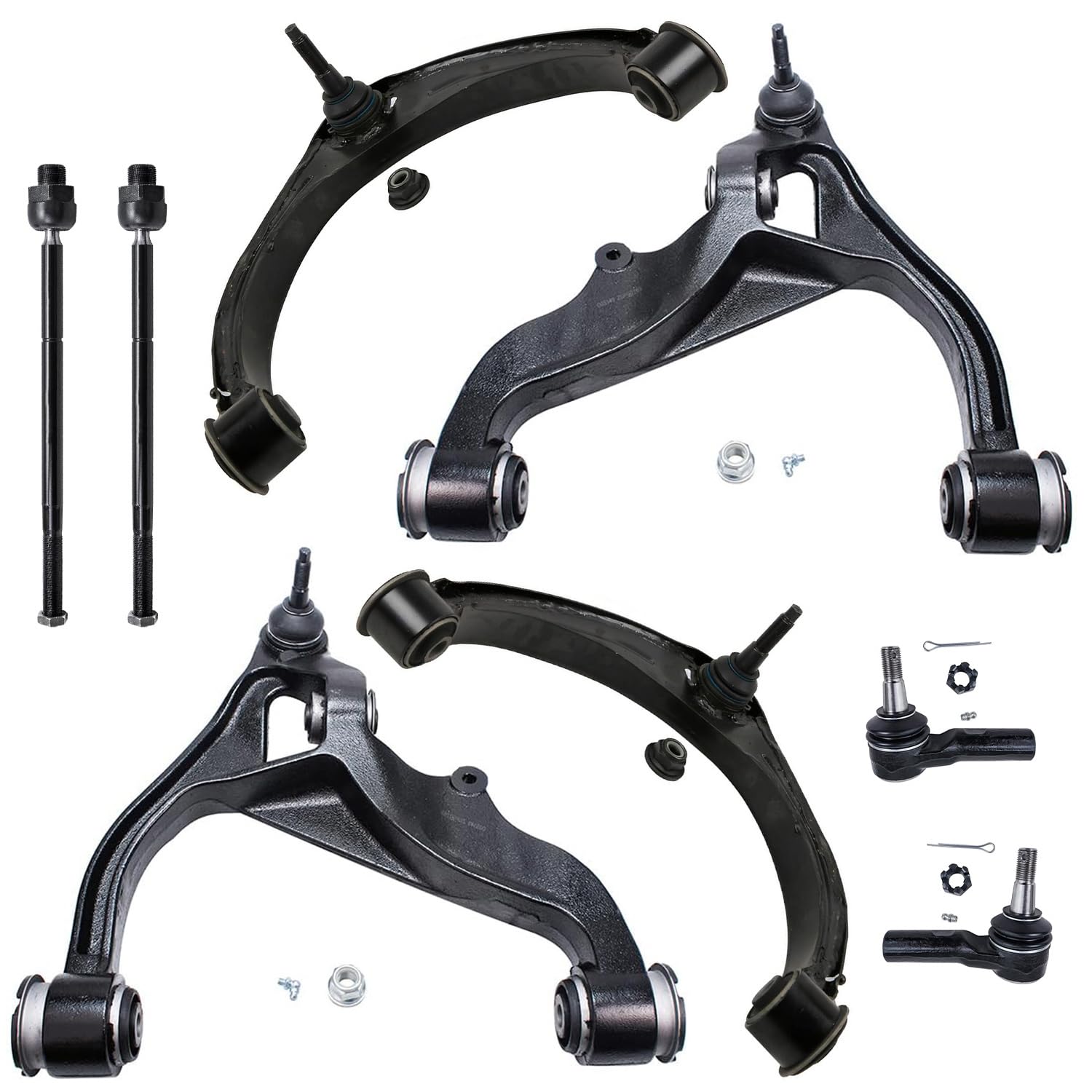Detroit Axle - 4WD Front Upper Lower Control Arms w/Ball Joints + Inner