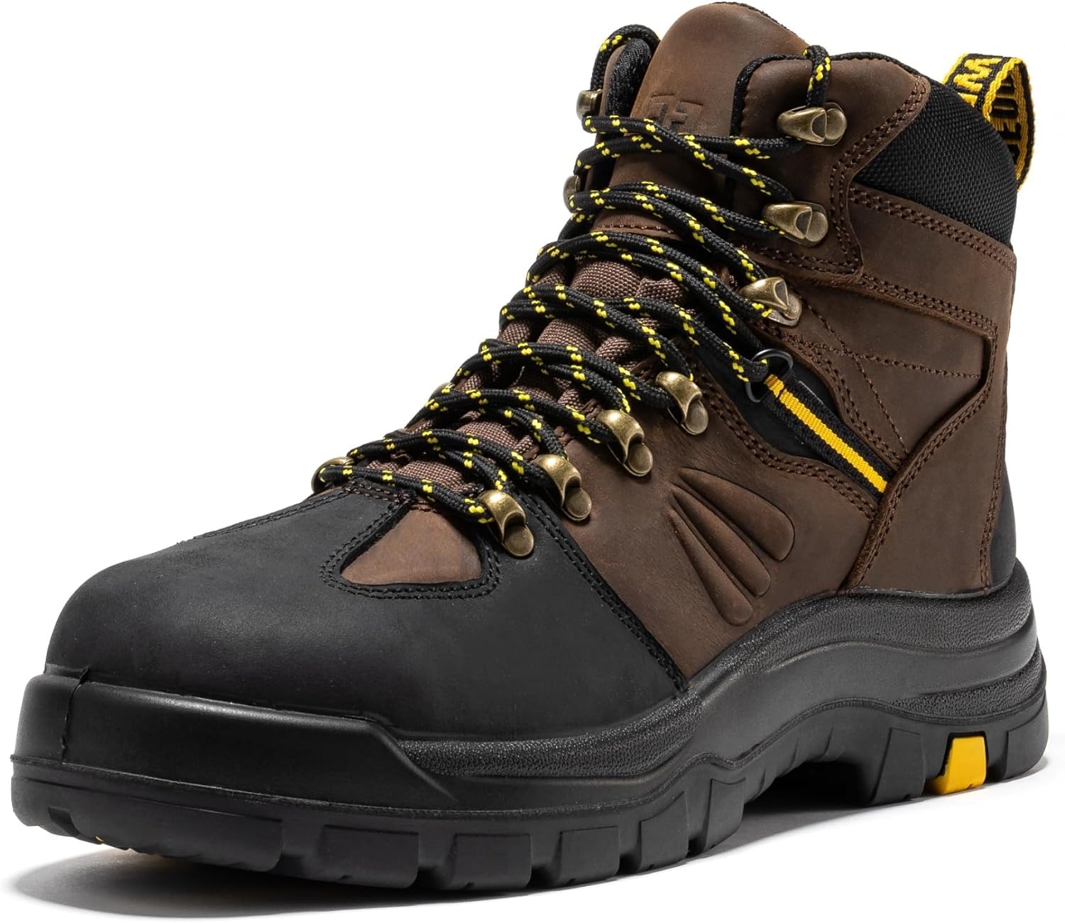 ROCKROOSTER Marfa Composite Toe 6-Inch Ankle Support Waterproof Work Boots for Men, EH Rated Safety Lace Up Boots CP211