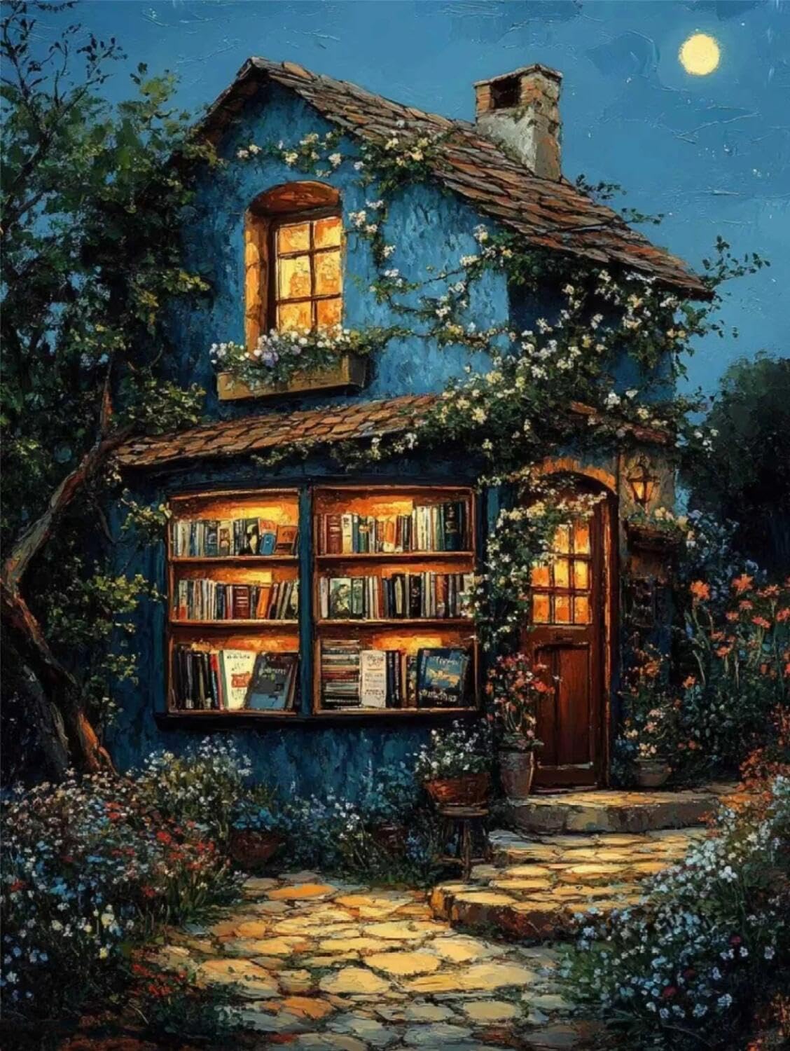 Rqwybcaxn Bead Cross Stitch Kits Fantasy Architecture 40x50cm
