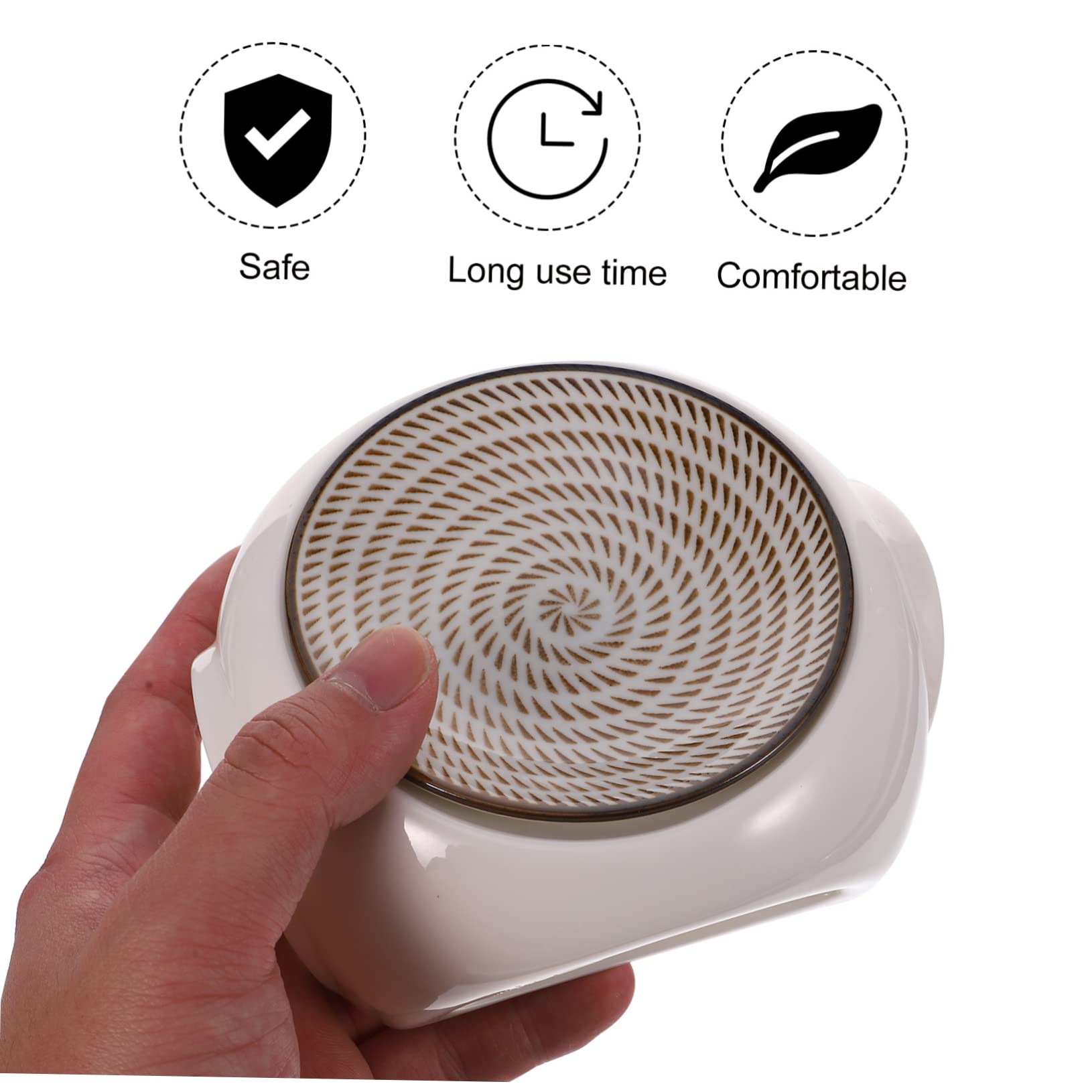 GARVALON Keramik Aromatherapie Lampe Duftlampe für Wachs Melts Schnell Duftend Einfach Bedienbar für Wohnzimmer und Geschenk zur Hauseinweihung