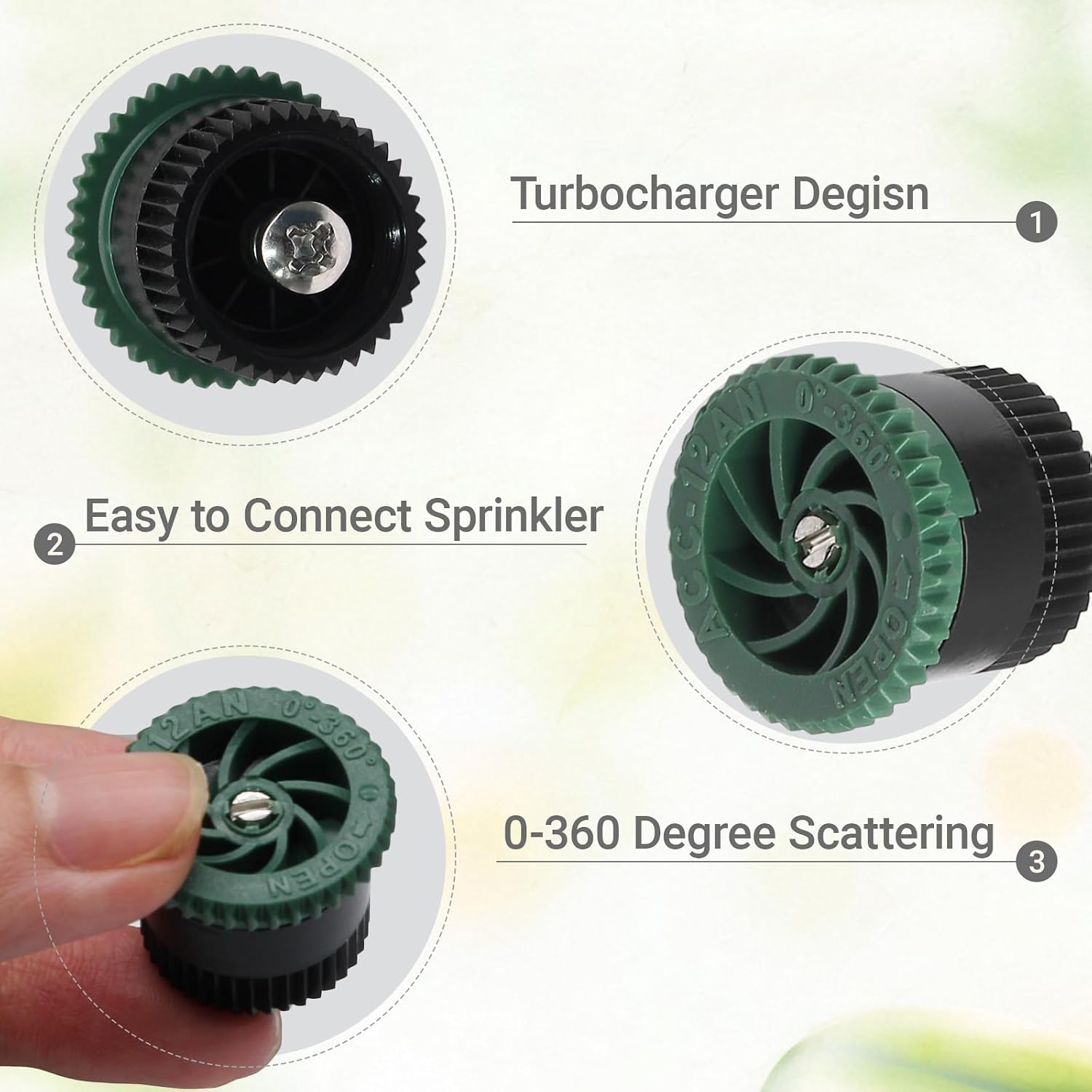Variable Arc Nozzle, 10 Pcs 12 Van Head 0-360 image 4