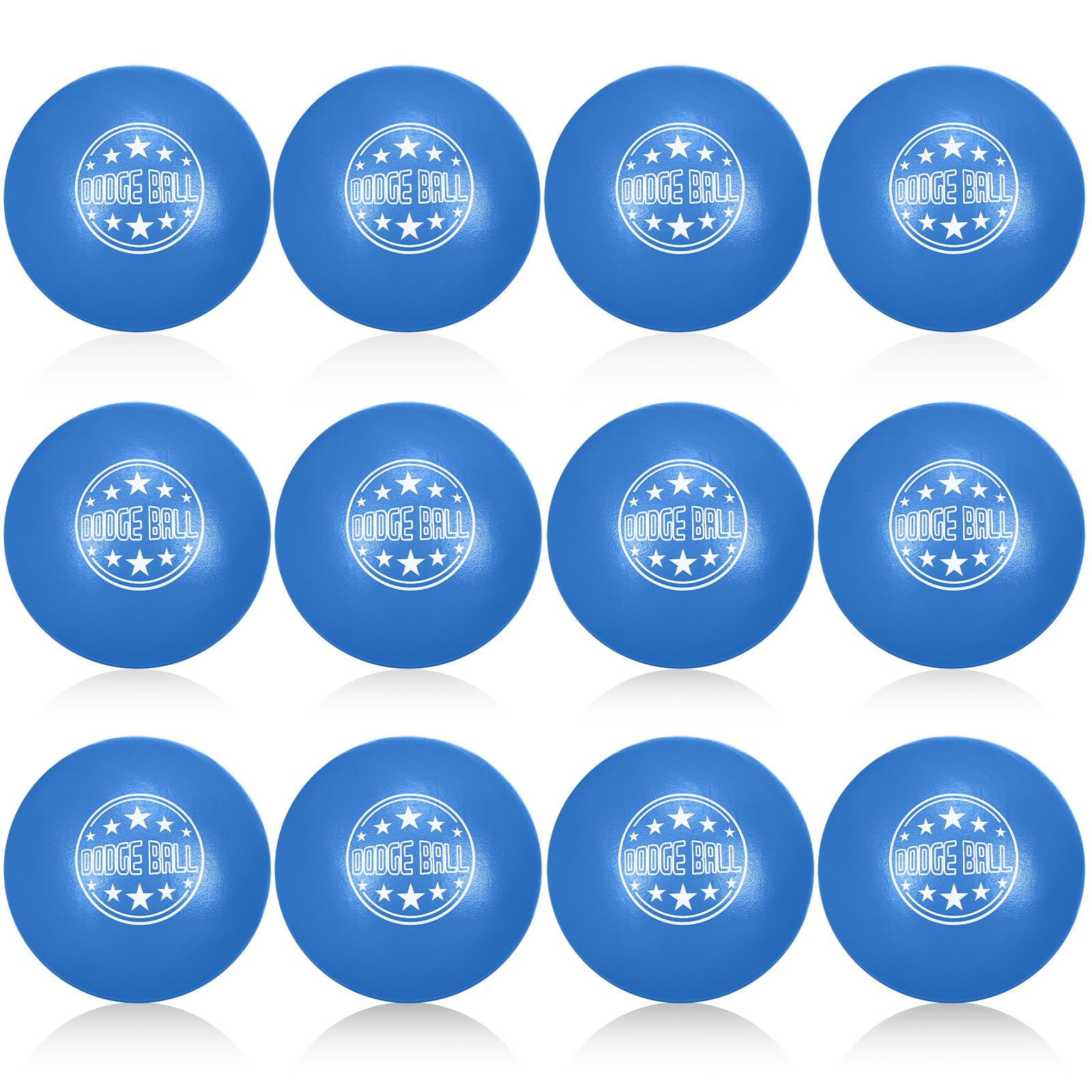 Jerify 12 Pcs Foam Dodgeball Set 6 Inch Soft Skin Playground Dodgeballs Bulk, Low Density Foam for Non Sting Dodgeball Sports Equipment for Kids and Adults (Navy Blue)