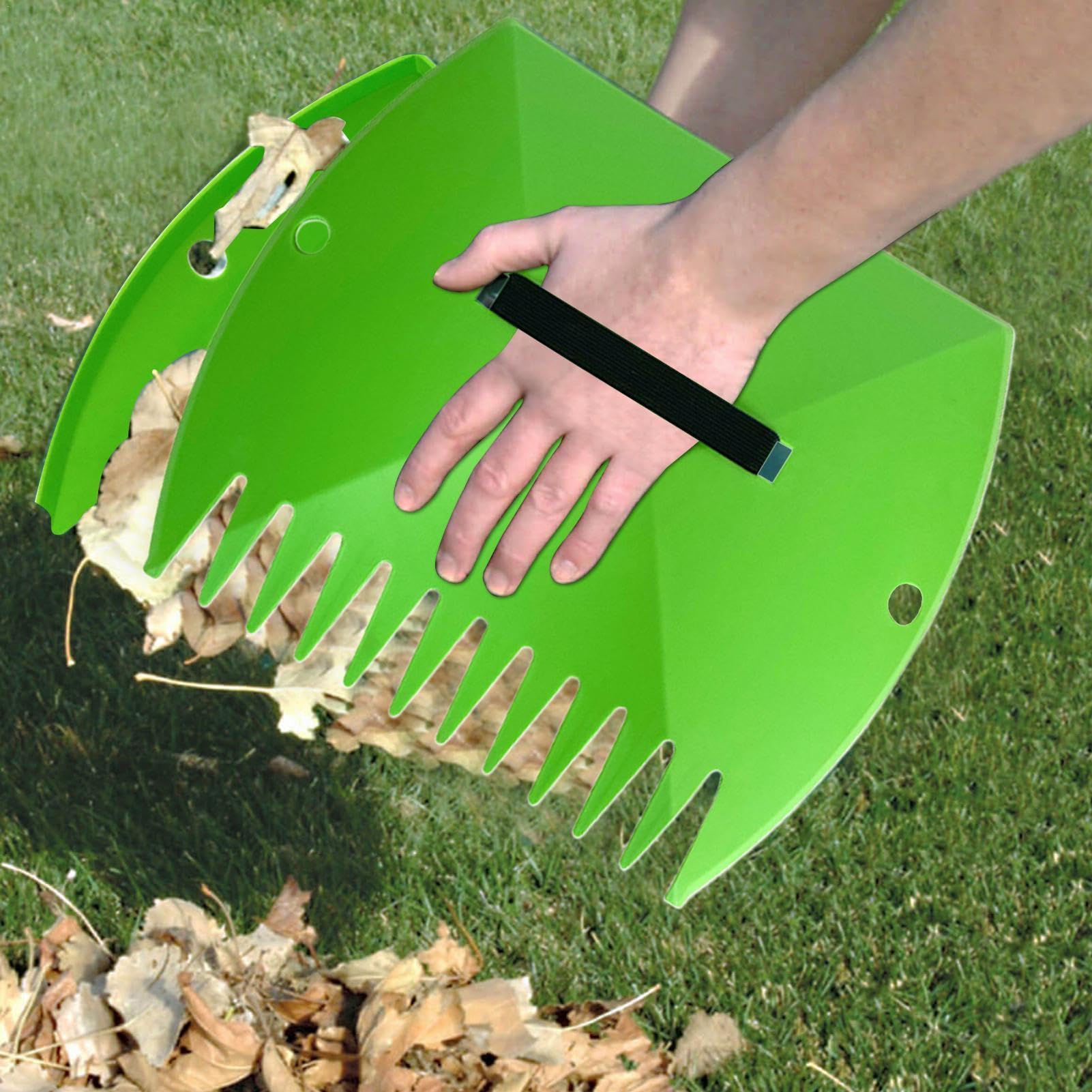 Yardenfun 2pcs Garden Shovel & Leaf Rake Set - Plastic Hand Tools For Soil Cultivation - View #2