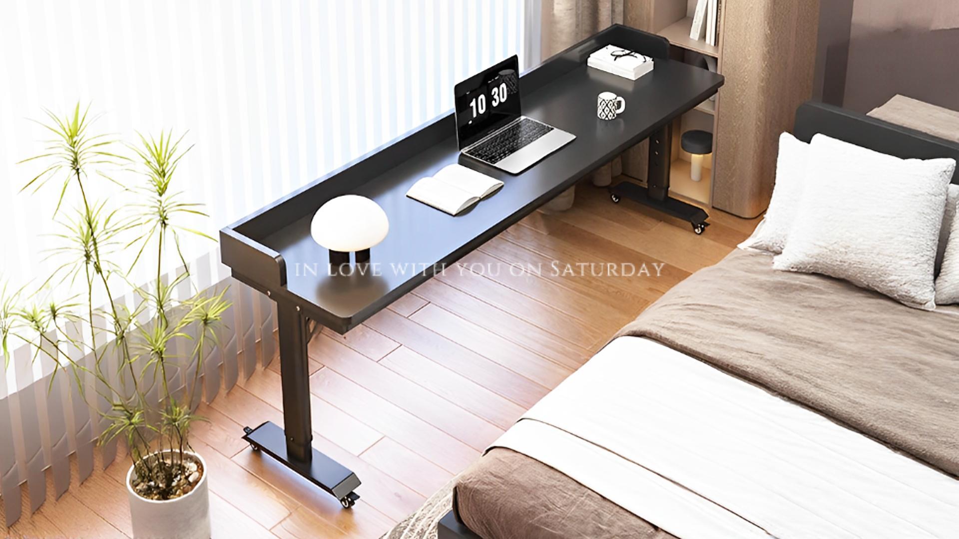 BESSTER オーバーベッドテーブル キャスター付き 木目調 高さ調整69.5 Amazon.co.jp: BESSTER オーバーベッドテーブル キャスター付き 木目調