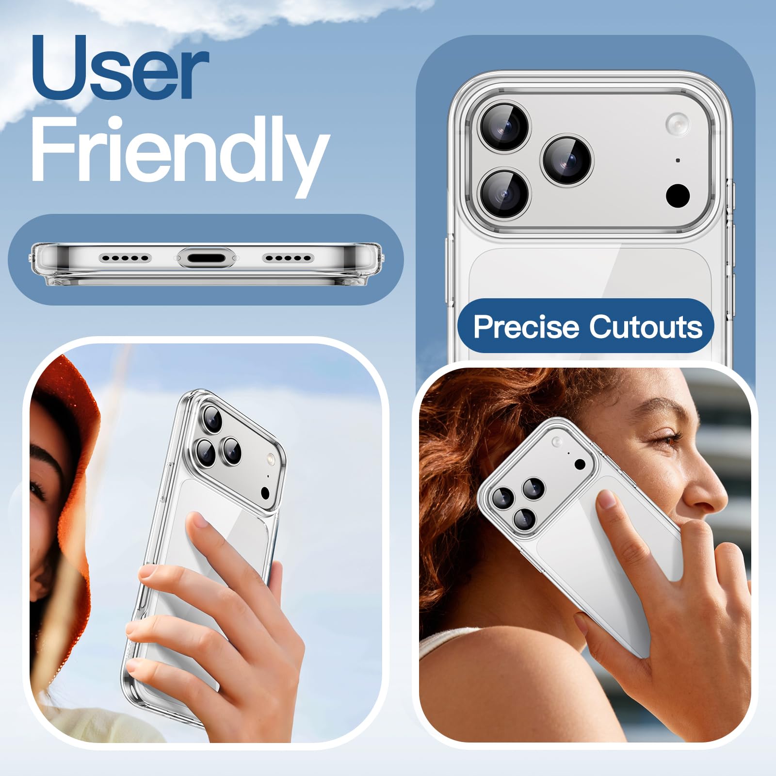 JETech Clear Back Bumper Case for iPhone 18 Pro, Clear — Amazon image 7