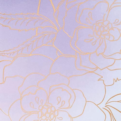 Miniatura 9 de C.R. Gibson CN89-24042 - Juego de tarjetas de felicitación en caja y para todas las ocasiones, 10 tarjetas con 10 sobres, floral dorado y morado