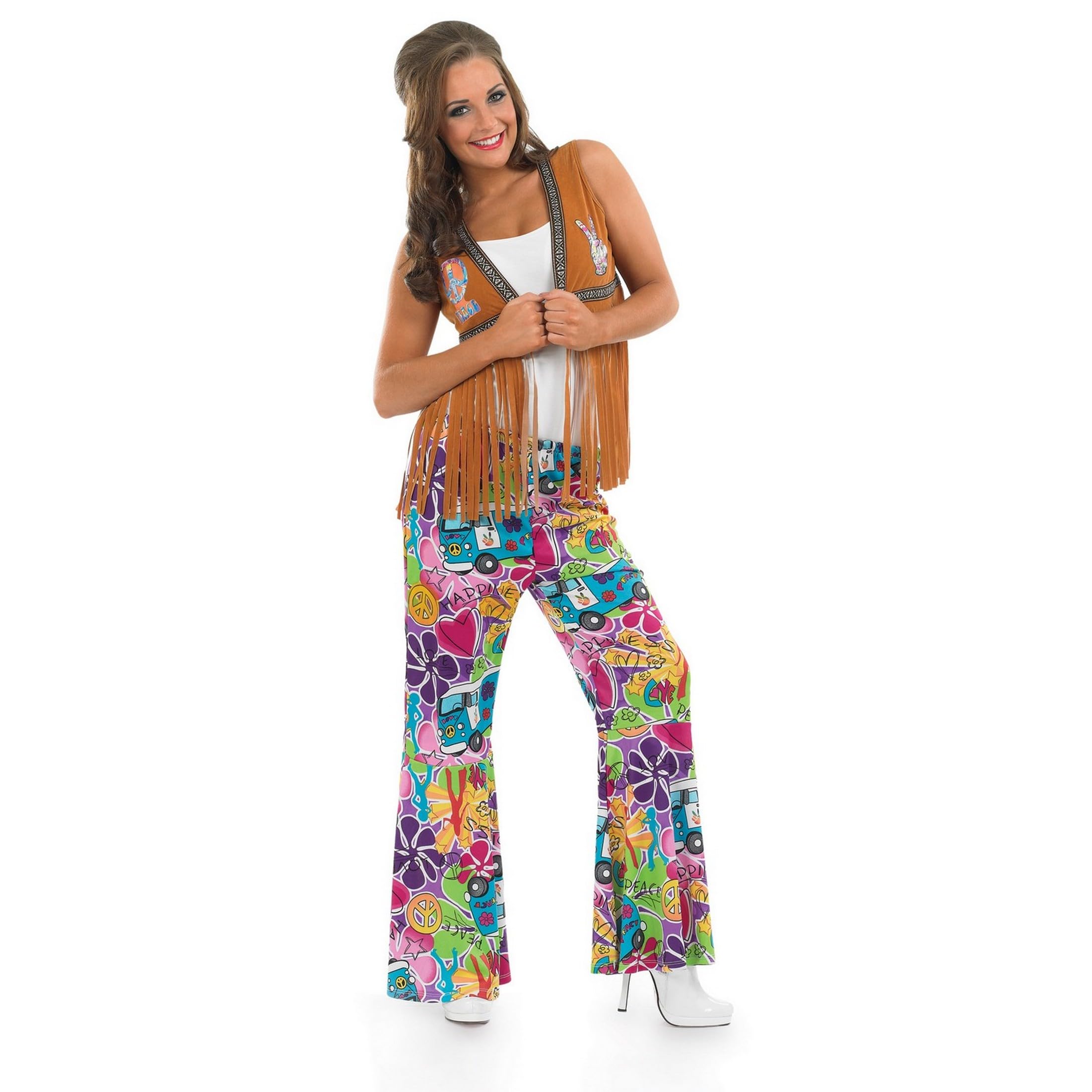 Fun Shack Gilet Hippie Donna, Gilet Frange Donna, Gilet Cowboy Donna, Gilet Cowgirl Donna, Gilet Frange Hippie, Giacca Con Frange Donna, Gilet Donna