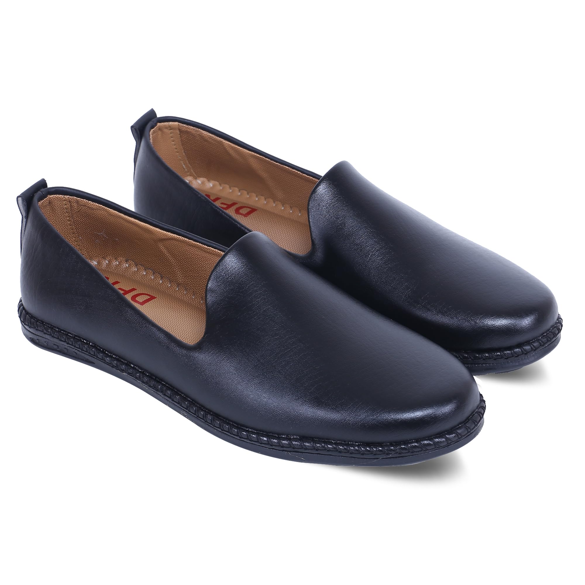 DFR Loafer Shoe for Casual Formal Traditional Juti for Men, Black, UK Size 7 (B0C7N14ZHG) Amazon Price History, Amazon Price Tracker