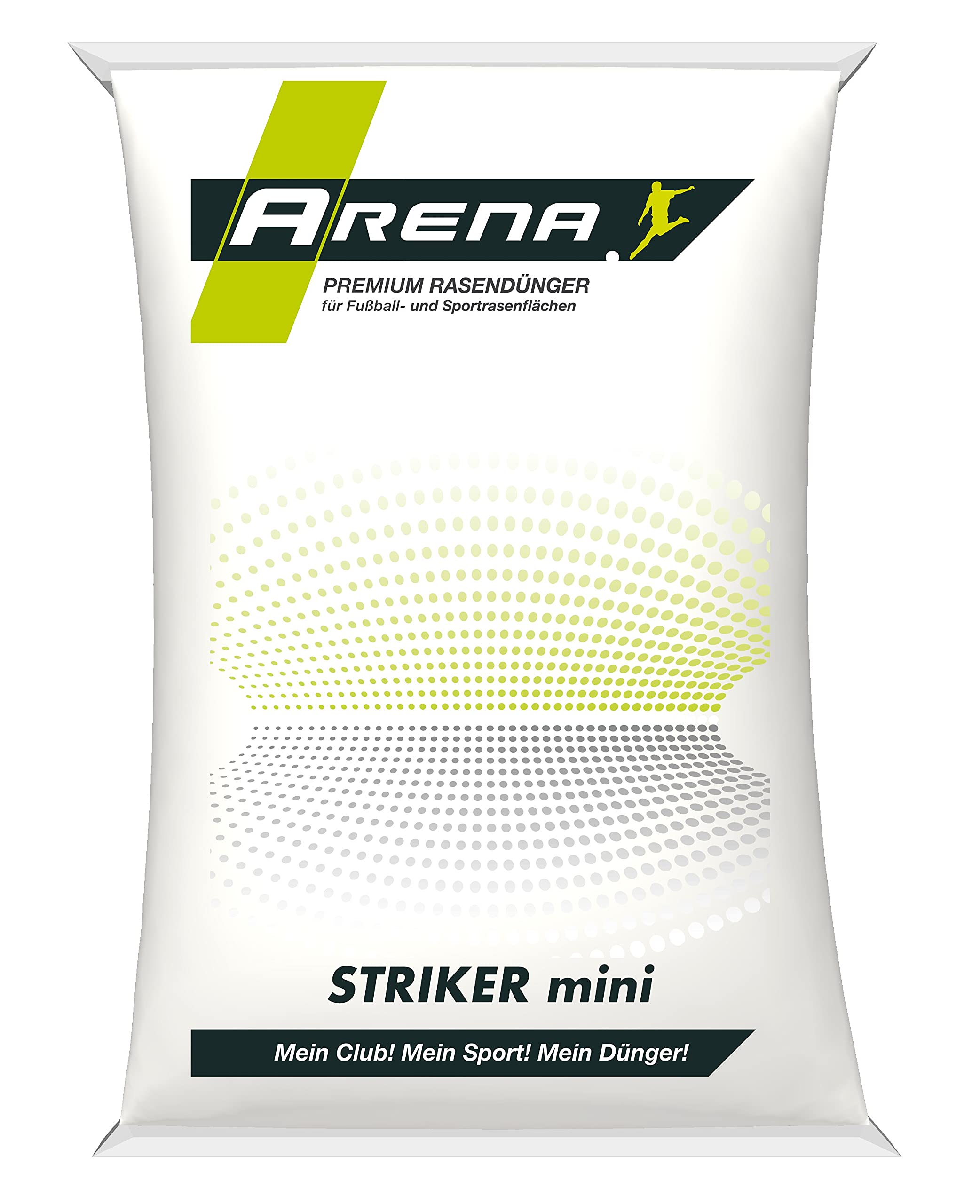 ARENA Rasen Herbstdünger feingranuliert 25kg I kaliumbetonter Rasen Dünger für den Herbst I Mini Granulat I Striker mini 10+0+21(+6 MgO)