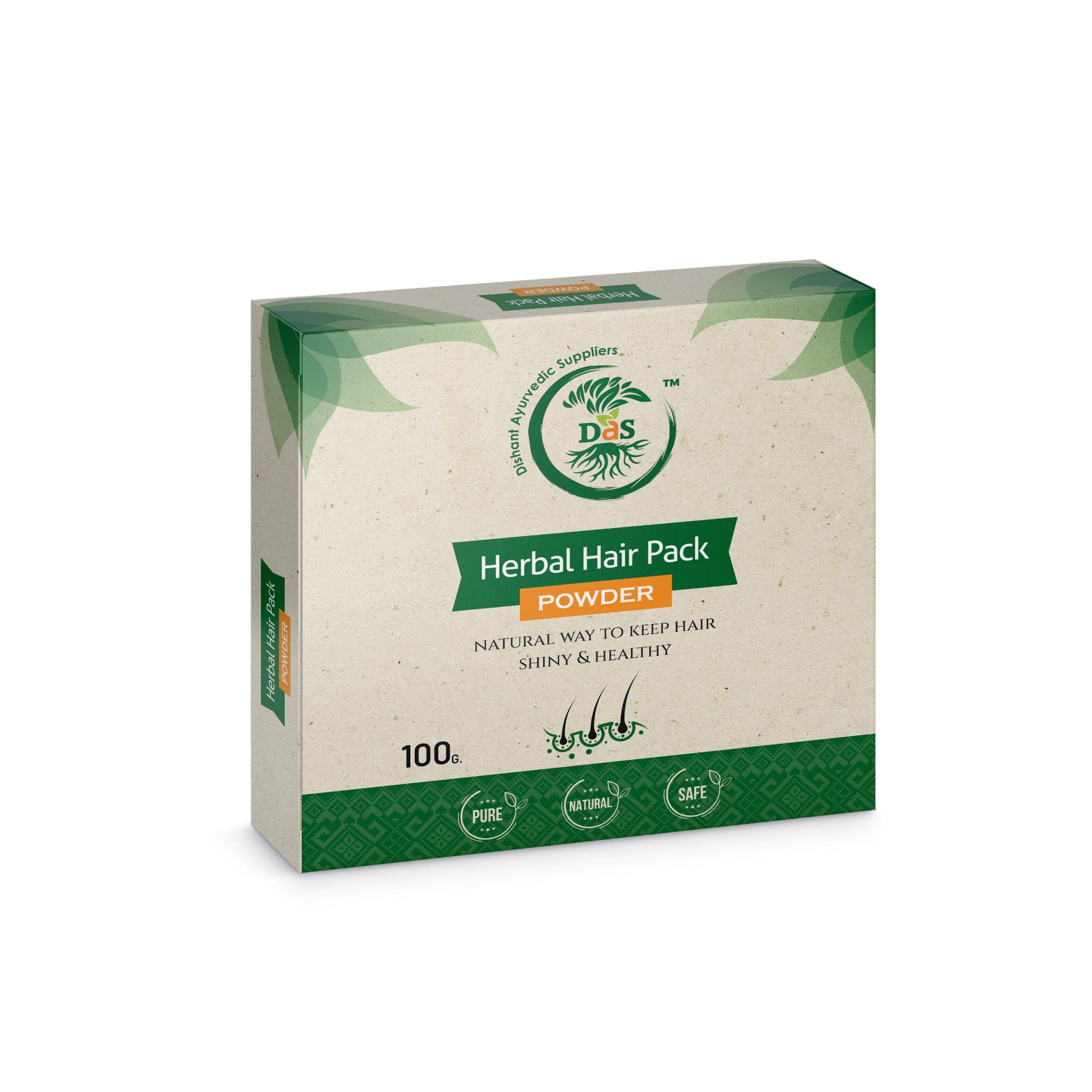 Dishant Herbal Hair Pack for Restores the Natural Shine 100gm (Pack of 3)-image-45